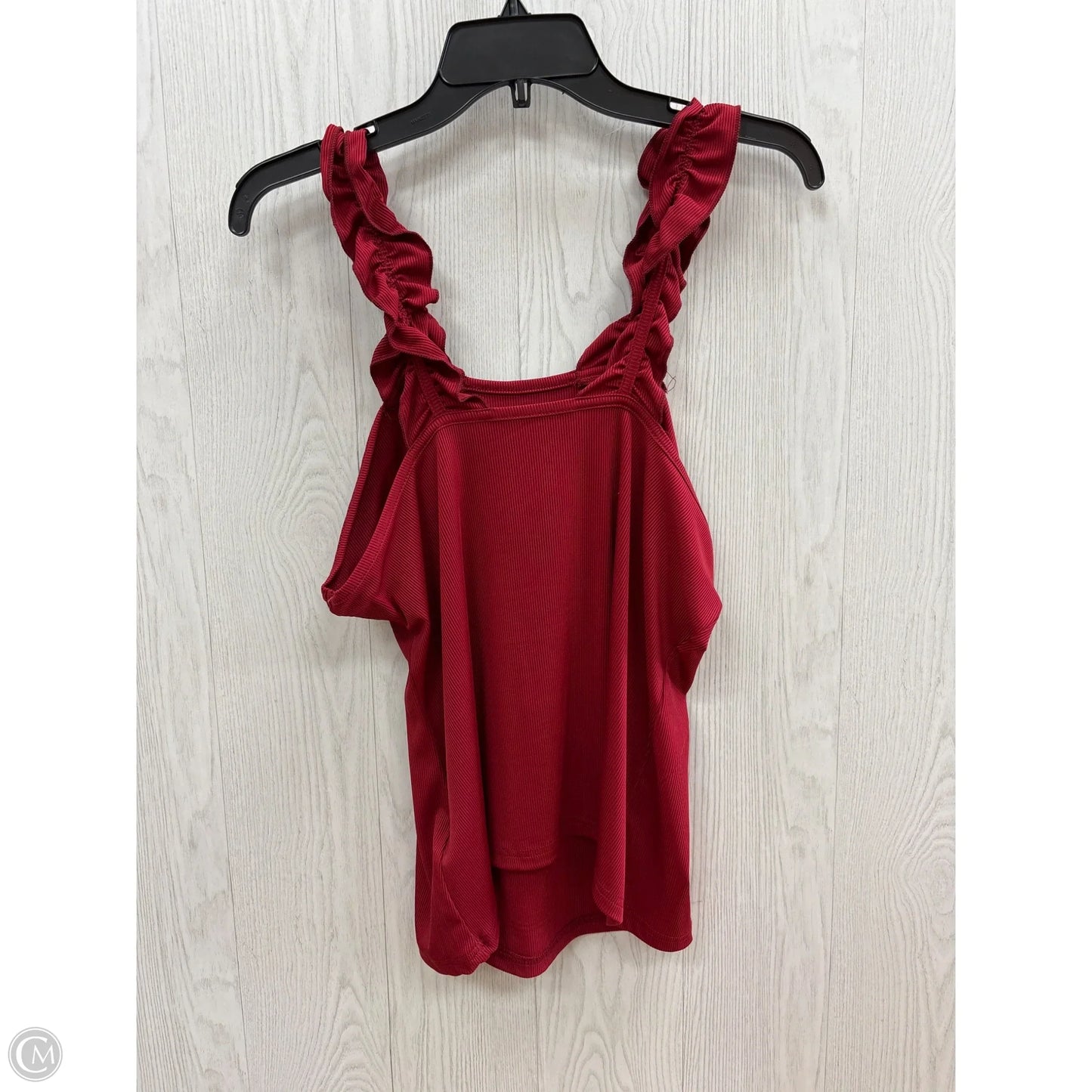 Top Sleeveless By Shein In Red, Size: 1x