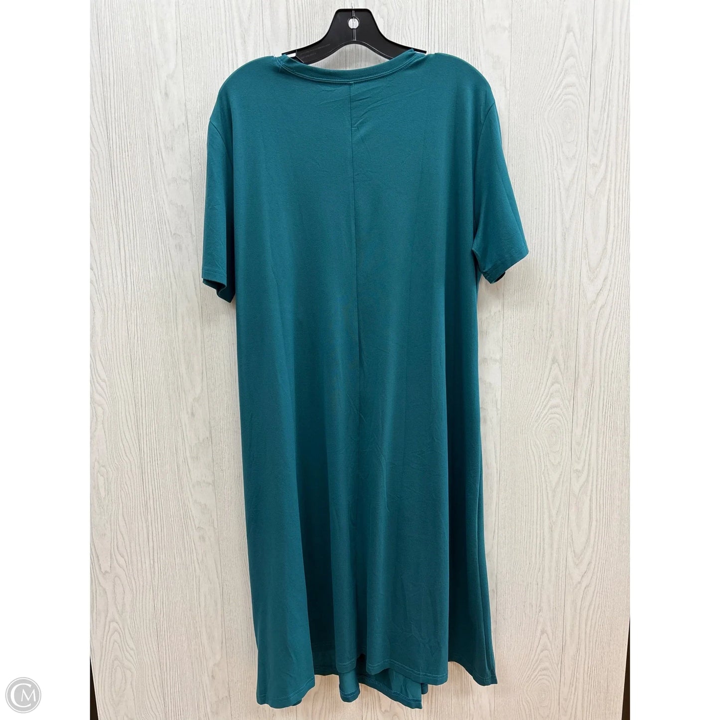 Dress Casual Midi By Clothes Mentor In Teal, Size: Xl