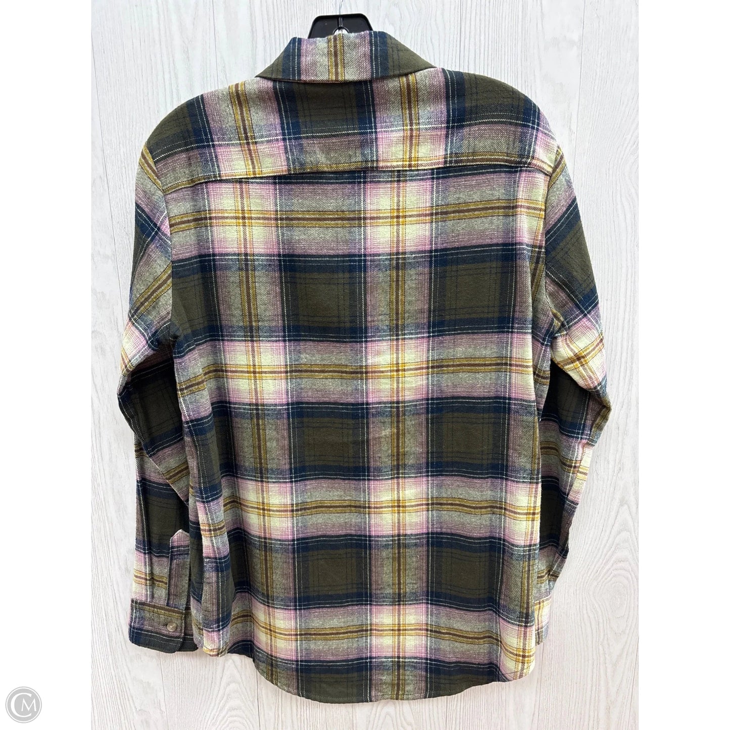 Top Long Sleeve By Old Navy In Green & Grey, Size: Xs