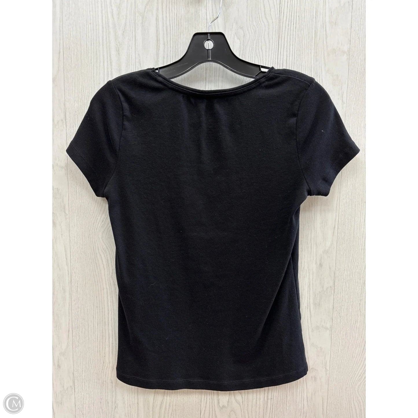 Top Short Sleeve Basic By St Johns Bay In Black, Size: Xs