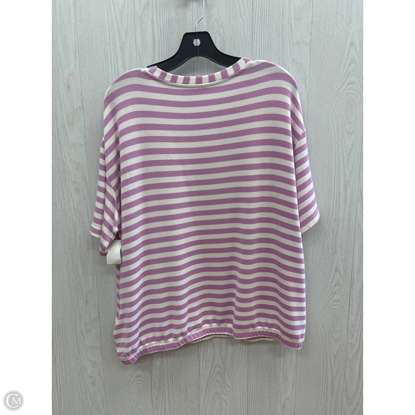 Top Short Sleeve By Jane And Delancey In Striped, Size: L