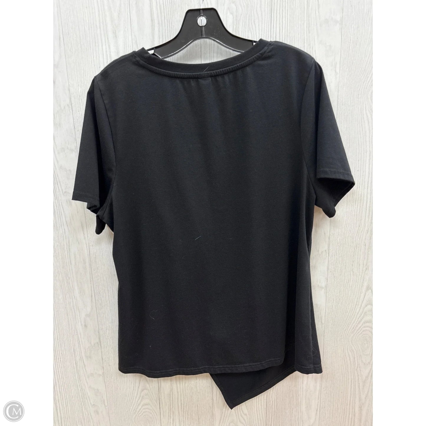 Top Short Sleeve By Shein In Black, Size: 2x