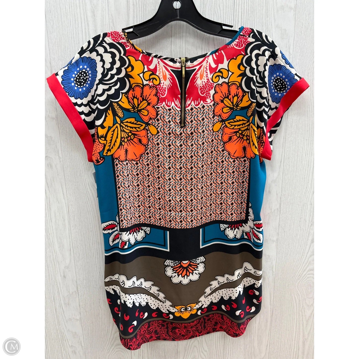 Top Short Sleeve Basic By Express In Multi-colored, Size: M