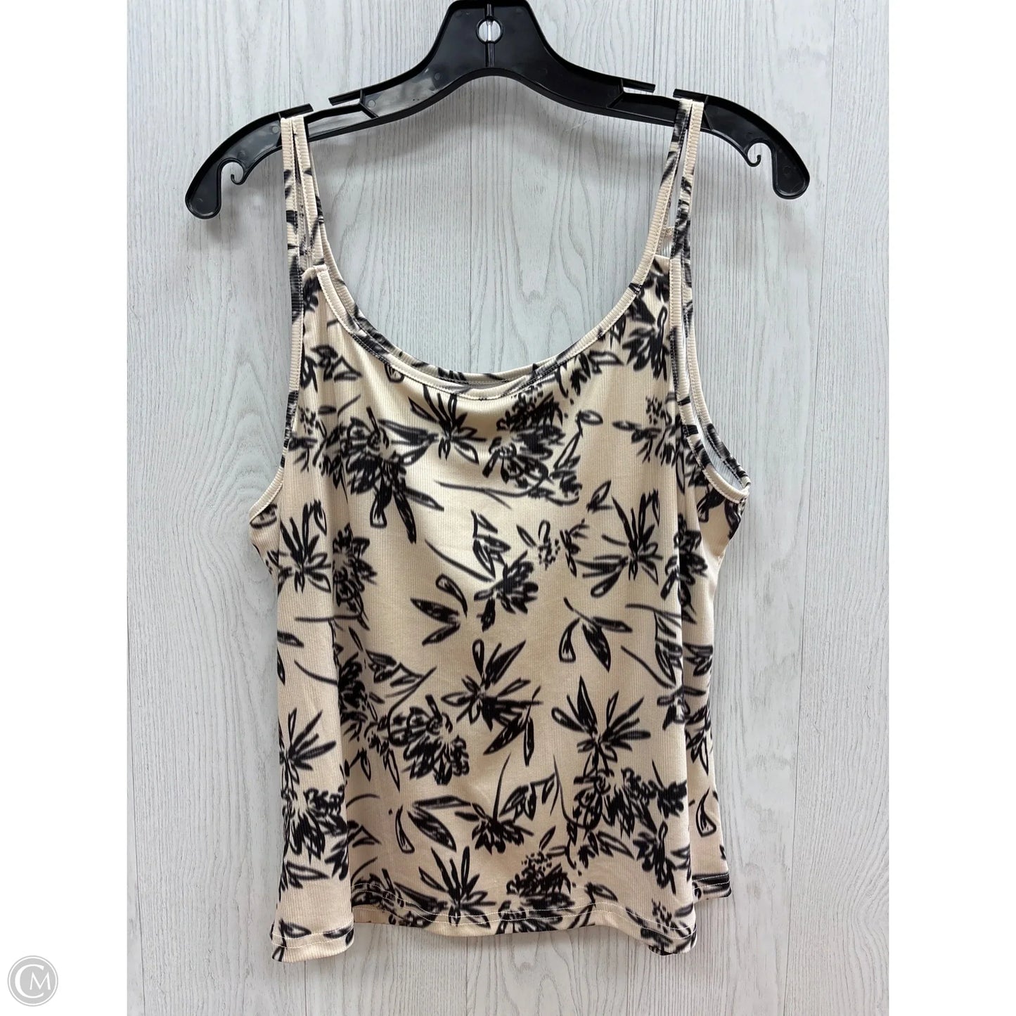 Tank Top By Clothes Mentor In Cream, Size: 2x