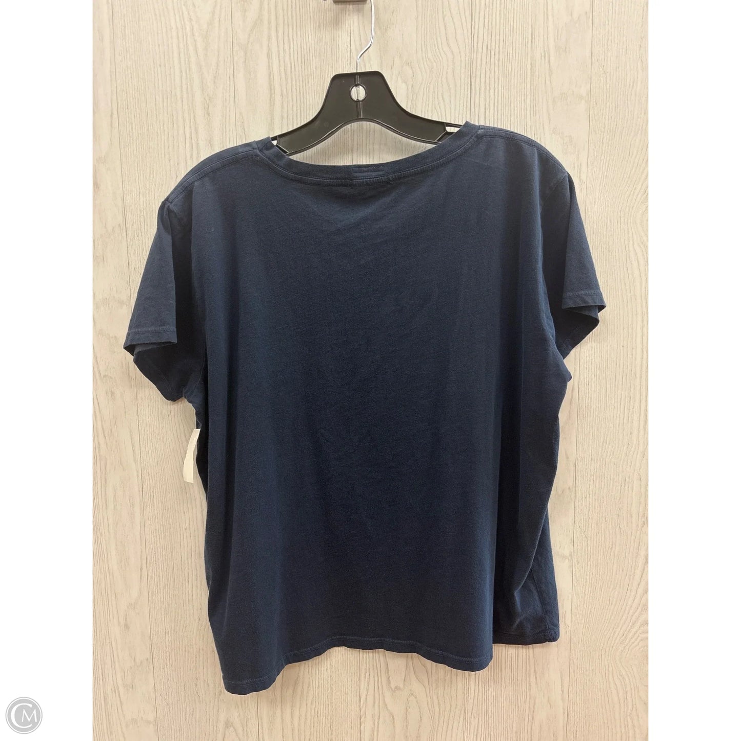 Top Short Sleeve Basic By Mother In Navy, Size: L