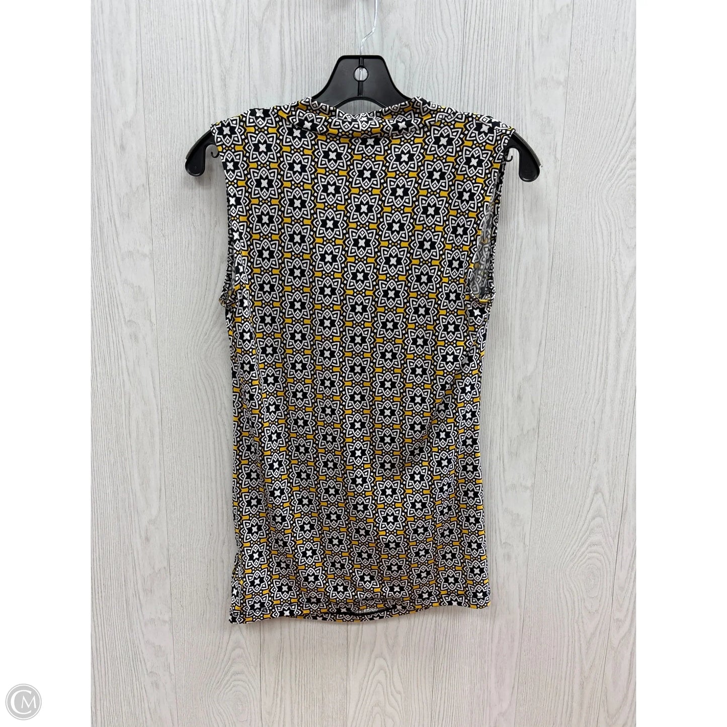 Top Sleeveless By Worthington In Black & White, Size: S