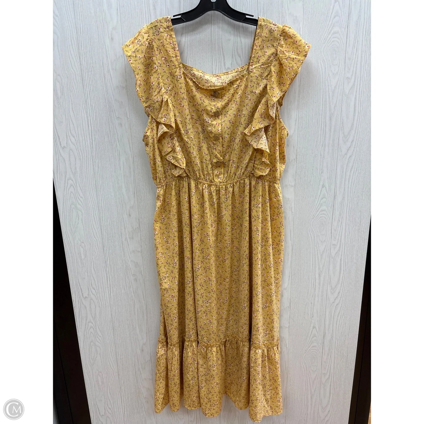 Dress Casual Maxi By Hayden La In Yellow, Size: 3x