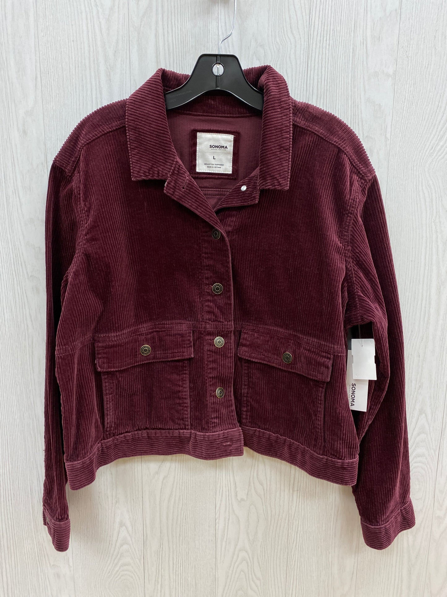 Jacket Denim By Sonoma Size: L
