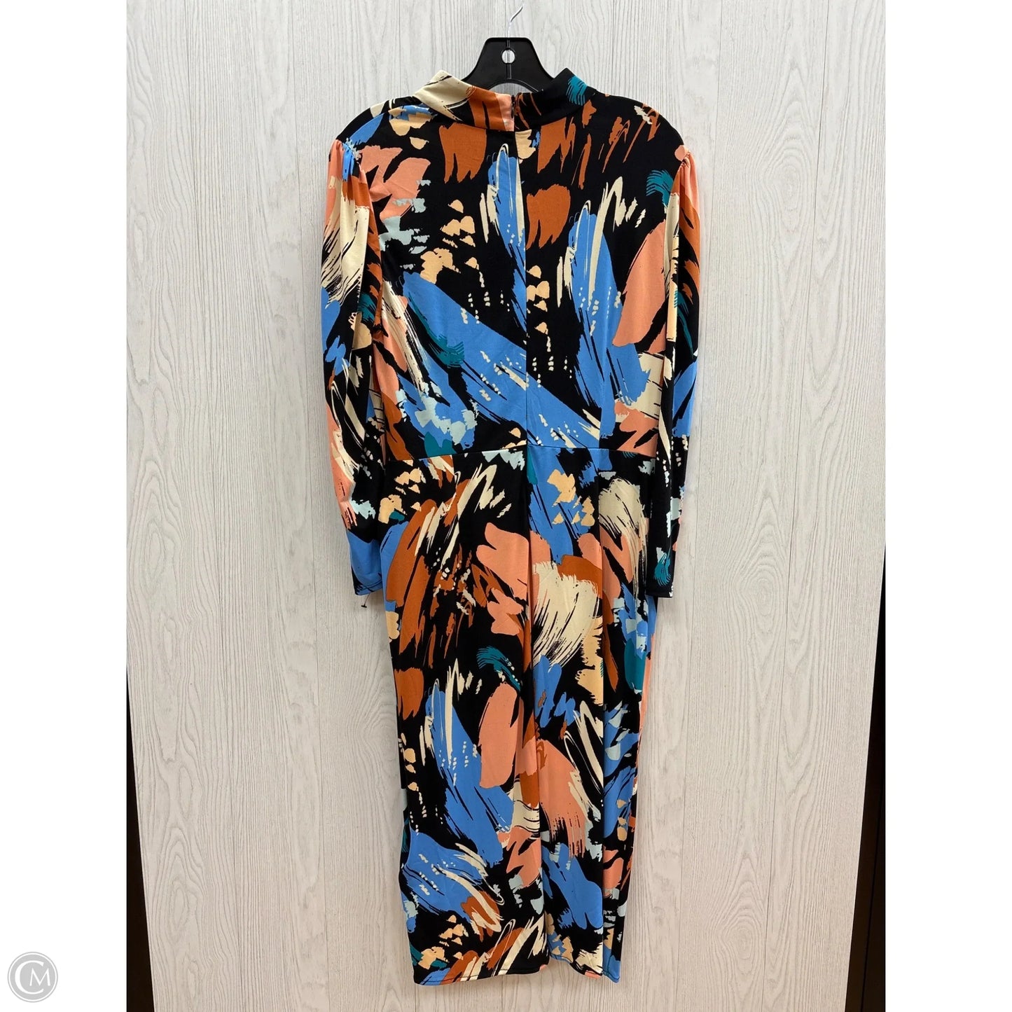 Dress Work By Clothes Mentor In Blue & Orange, Size: 10