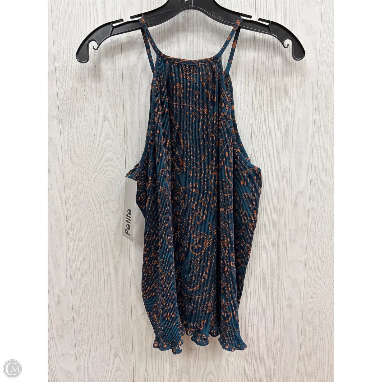 Top Sleeveless By Banana Republic In Teal, Size: Petite L