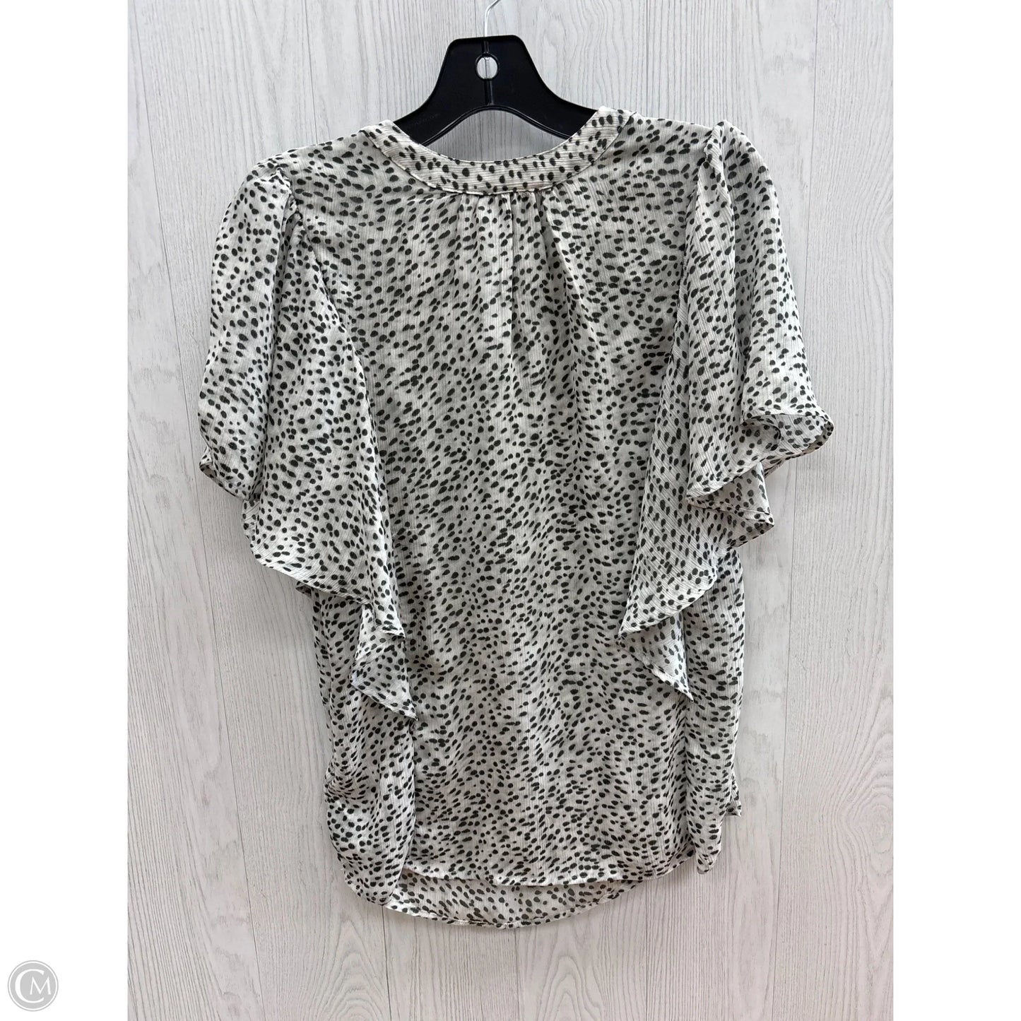 Top Short Sleeve Basic By Chaps In Animal Print, Size: S