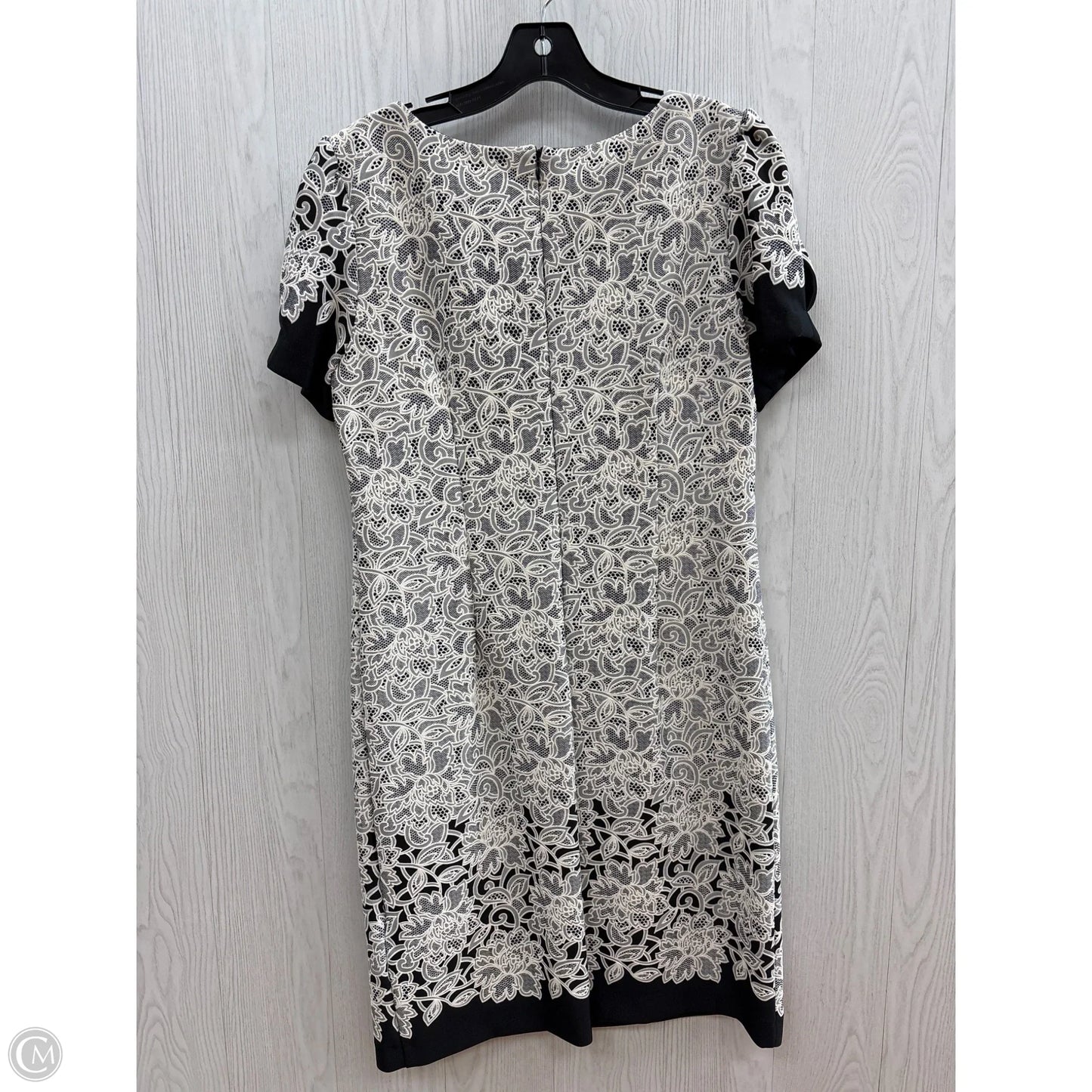 Dress Work By Leslie Fay In Black & White, Size: 10