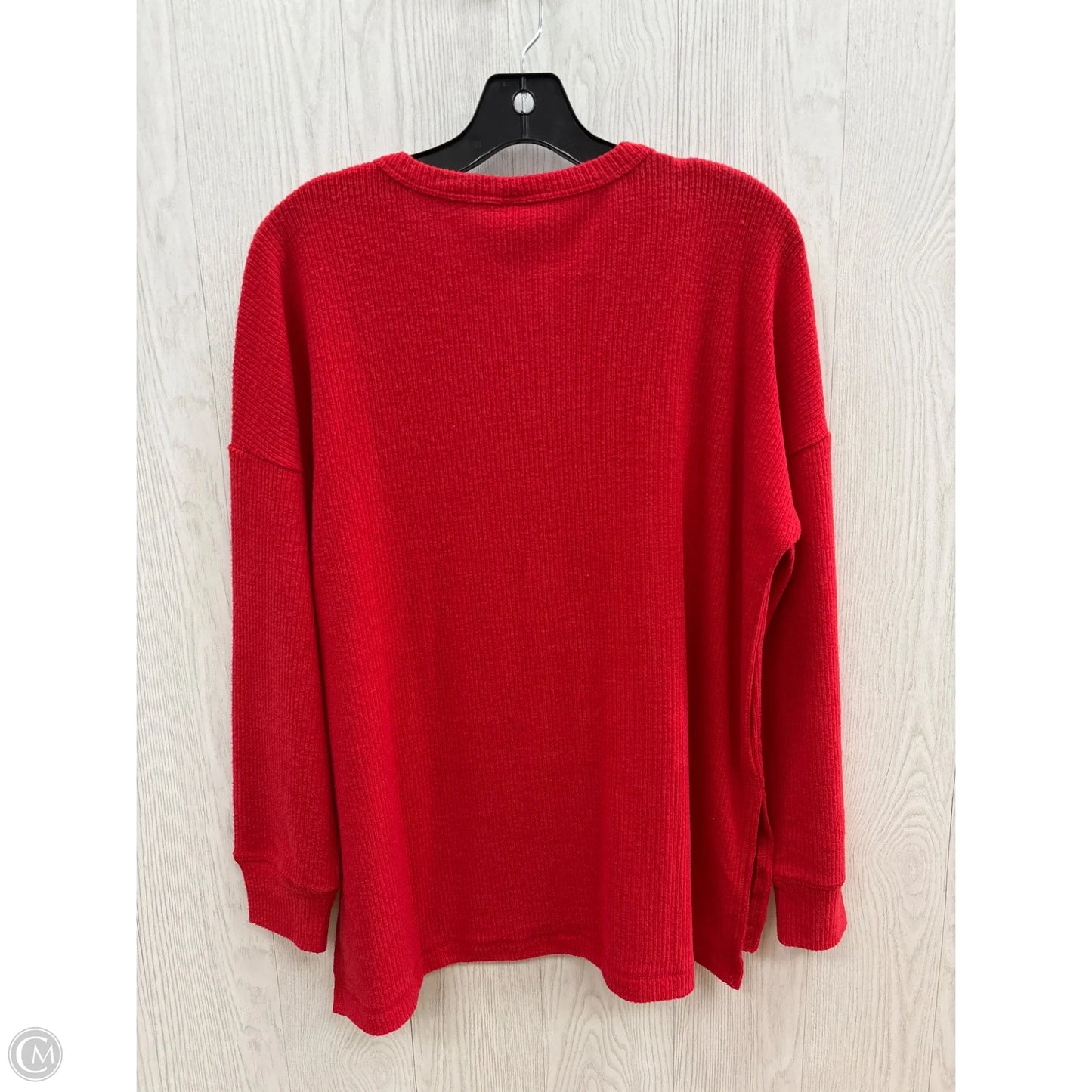 Top Long Sleeve Basic By Old Navy In Red, Size: S