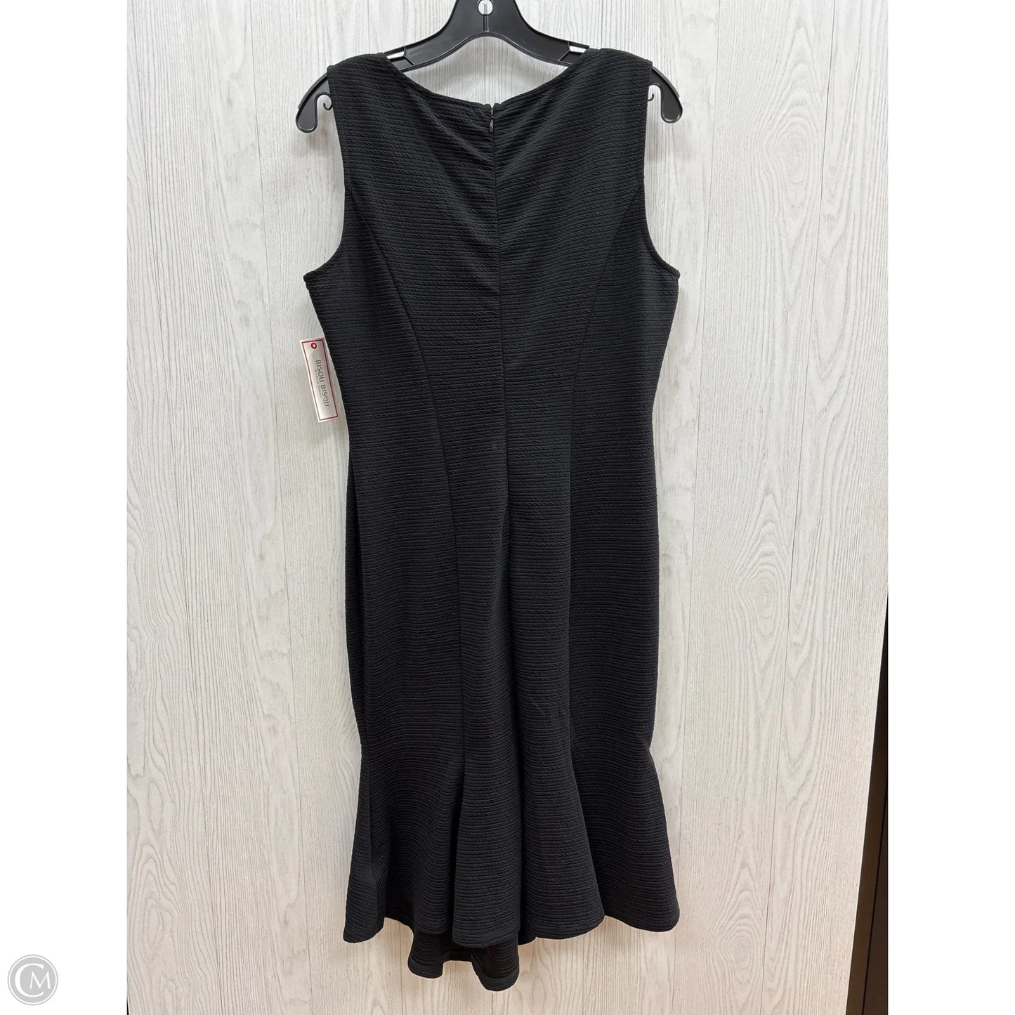 Dress Casual Midi By Bisou Bisou In Black, Size: L