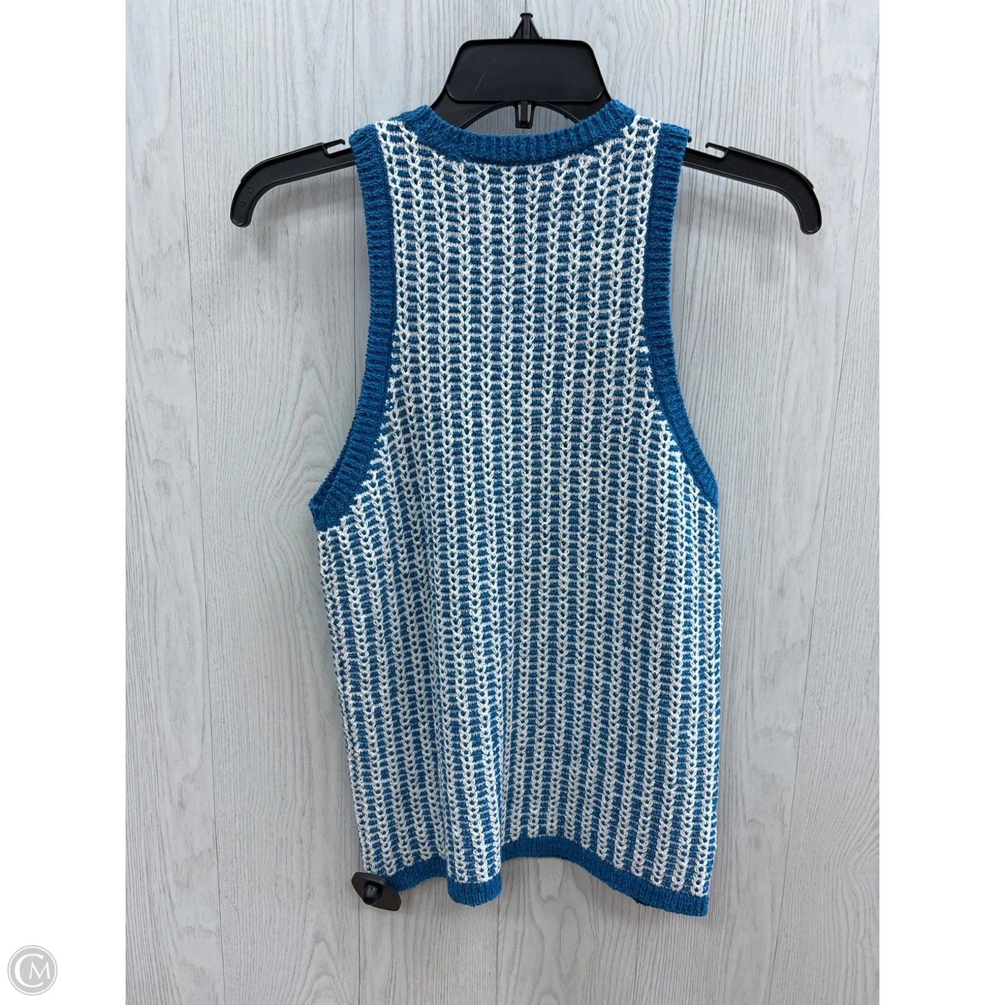 Top Sleeveless By Ann Taylor In Blue Denim, Size: Mp