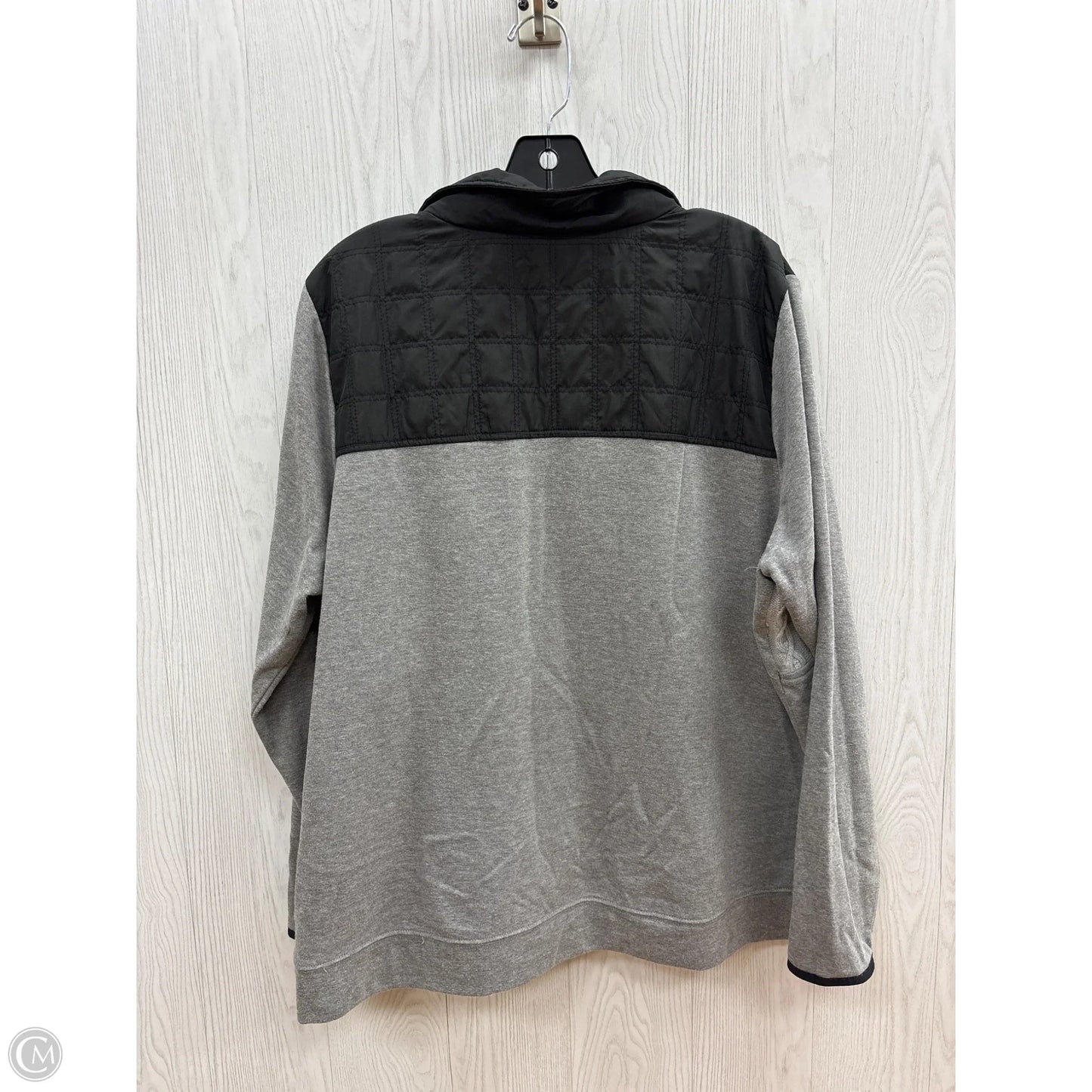 Sweatshirt Crewneck By Maurices In Black & Grey, Size: 1x