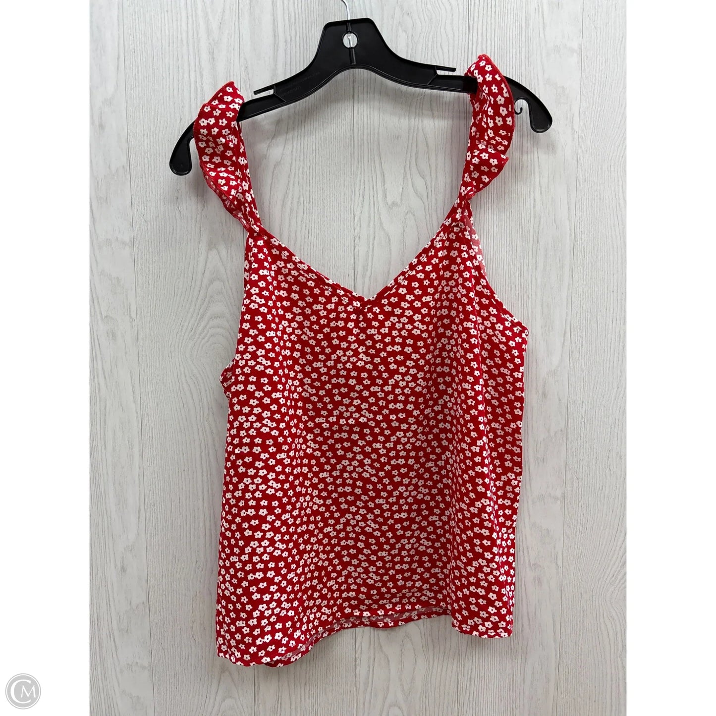 Top Sleeveless By Shein In Red, Size: 1x