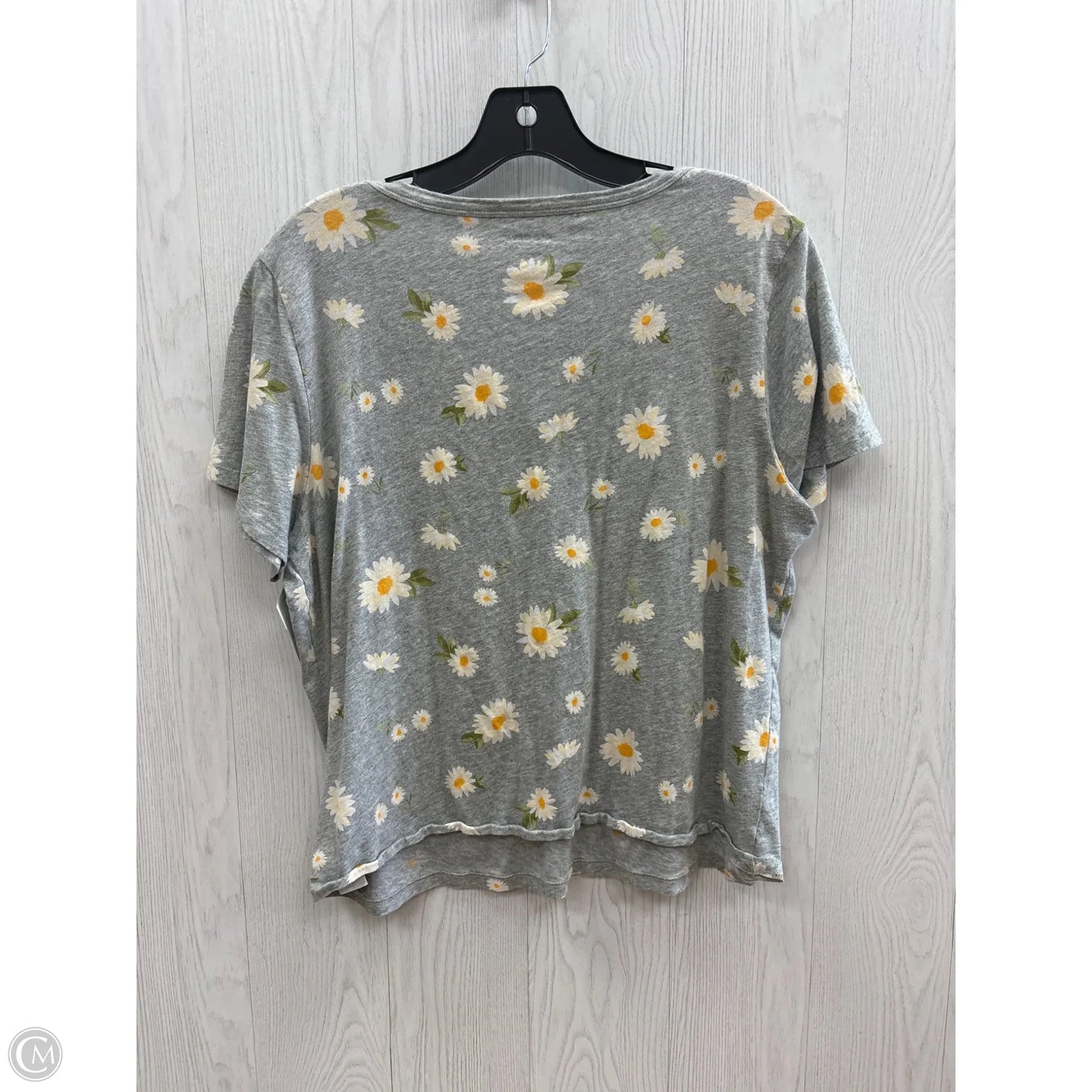 Top Short Sleeve By Old Navy In Grey, Size: L