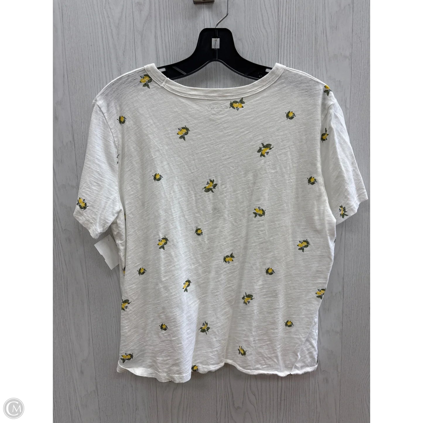 Top Short Sleeve By Old Navy In White, Size: L