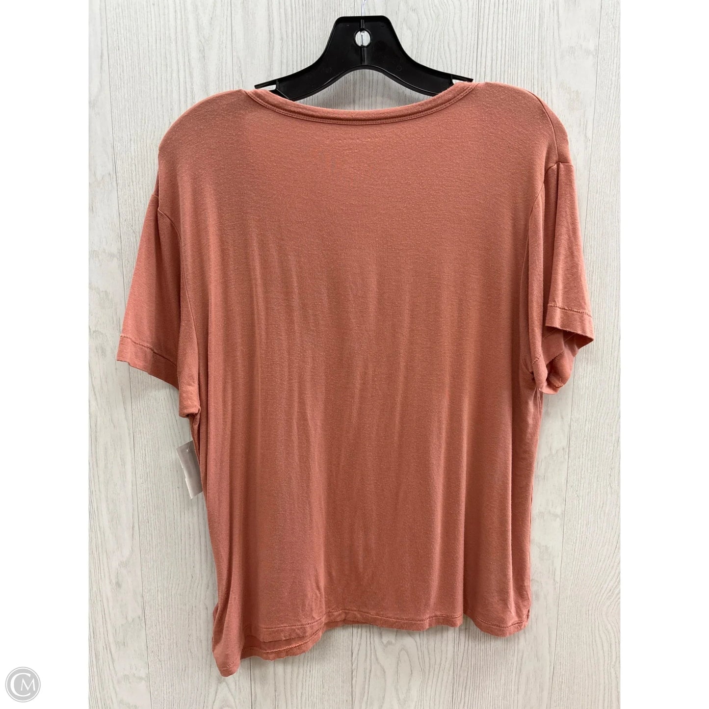 Top Short Sleeve By American Eagle In Peach, Size: S