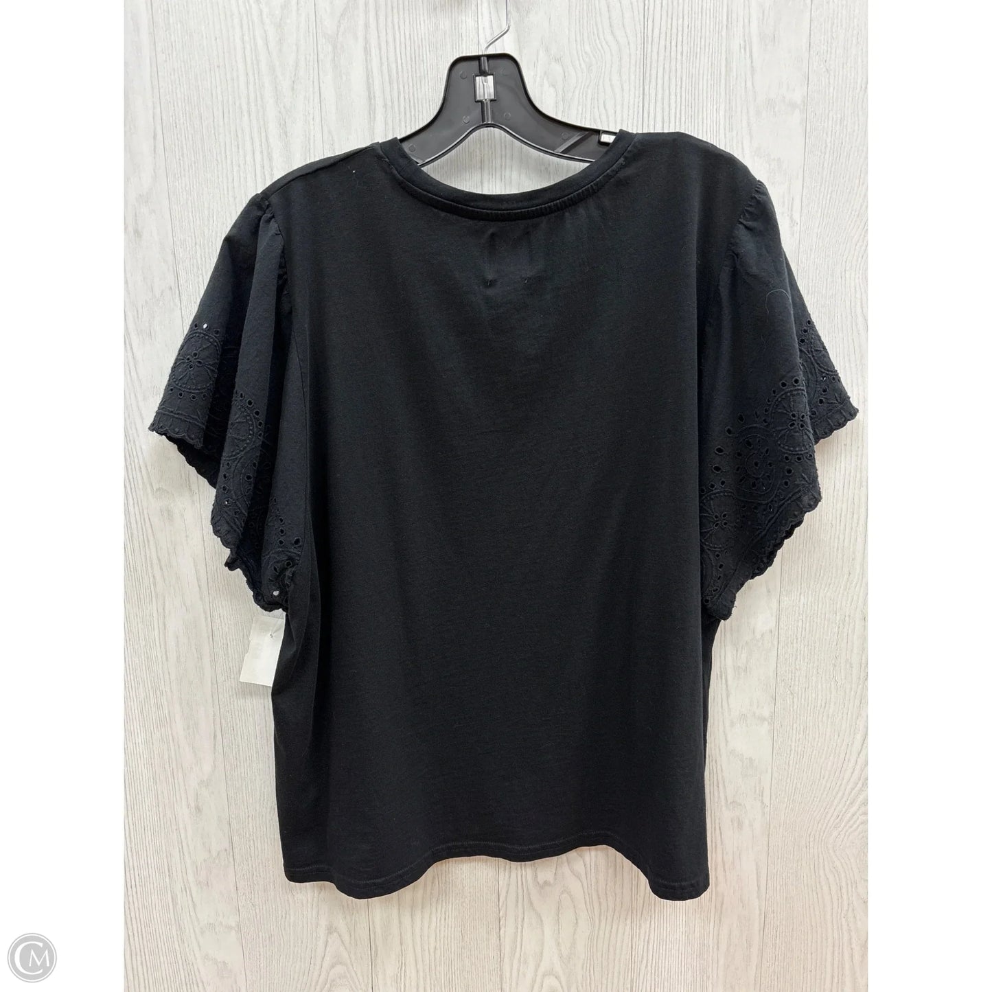 Top Short Sleeve By Gap In Black, Size: 2x
