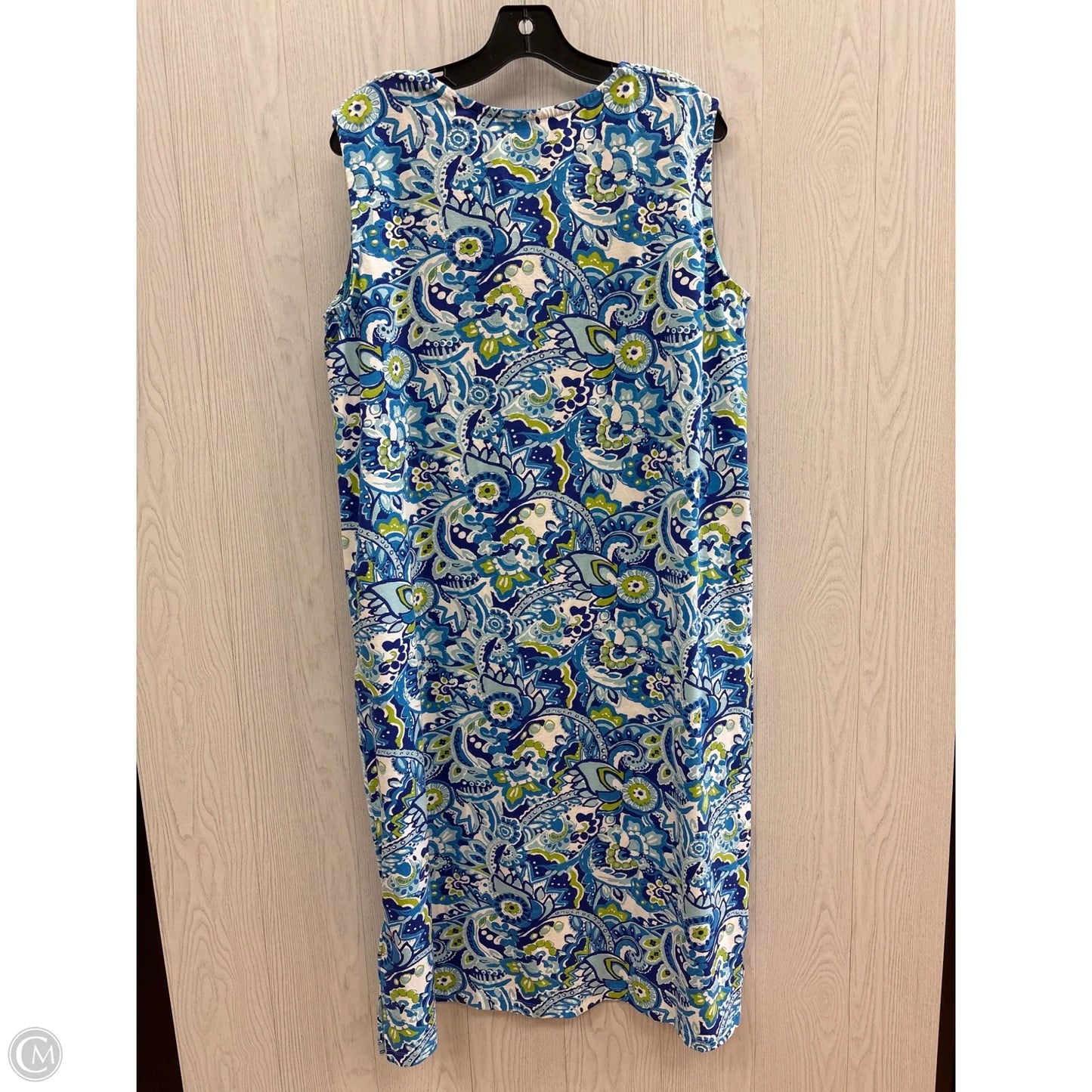 Dress Casual Midi By Liz And Me In Blue, Size: 1x