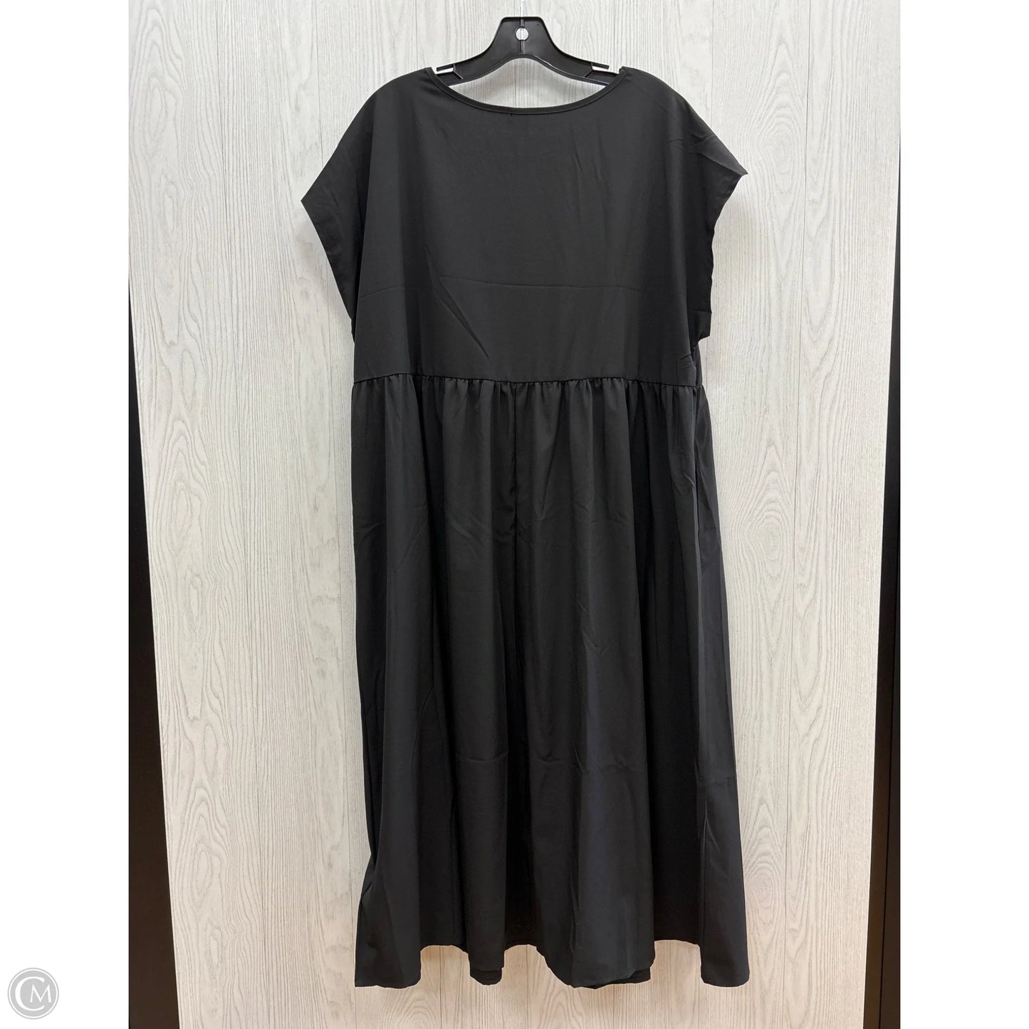 Dress Casual Midi By Shein In Black, Size: 1x