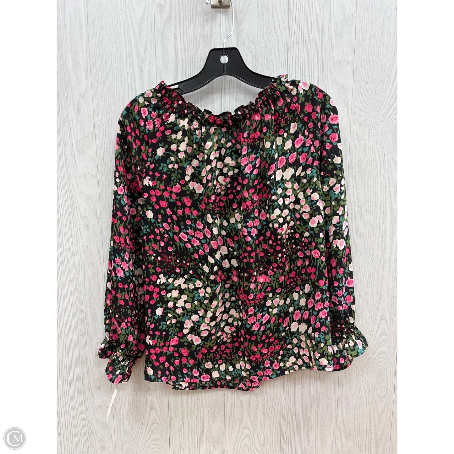Top Long Sleeve By Talbots In Floral Print, Size: S