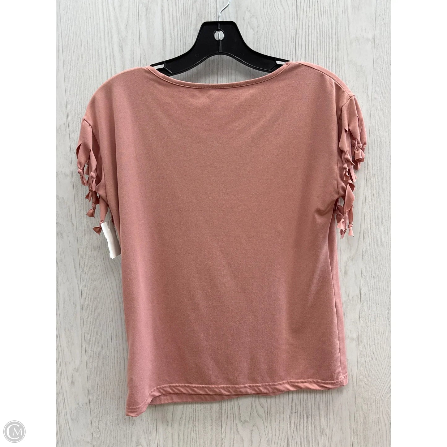 Top Short Sleeve By Shein In Pink, Size: M