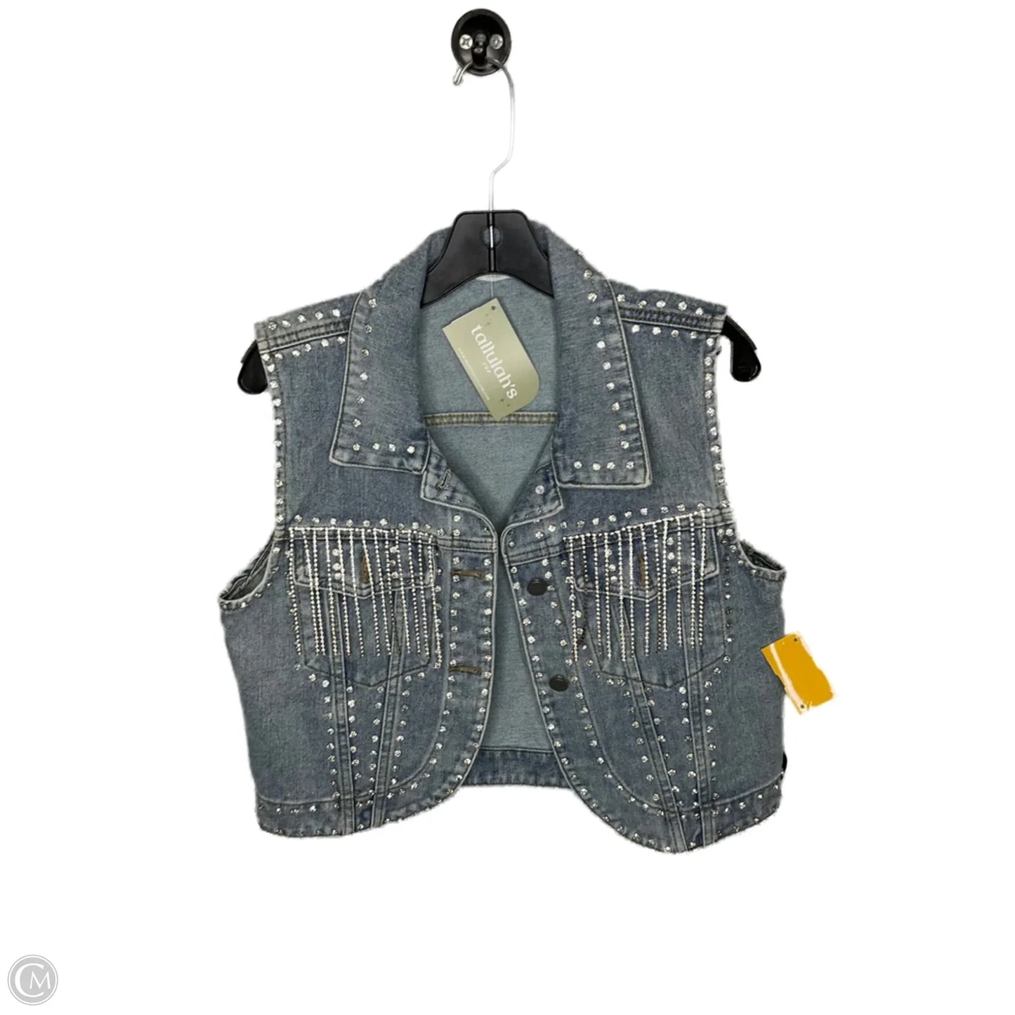 Vest Other By Clothes Mentor In Blue Denim, Size: M