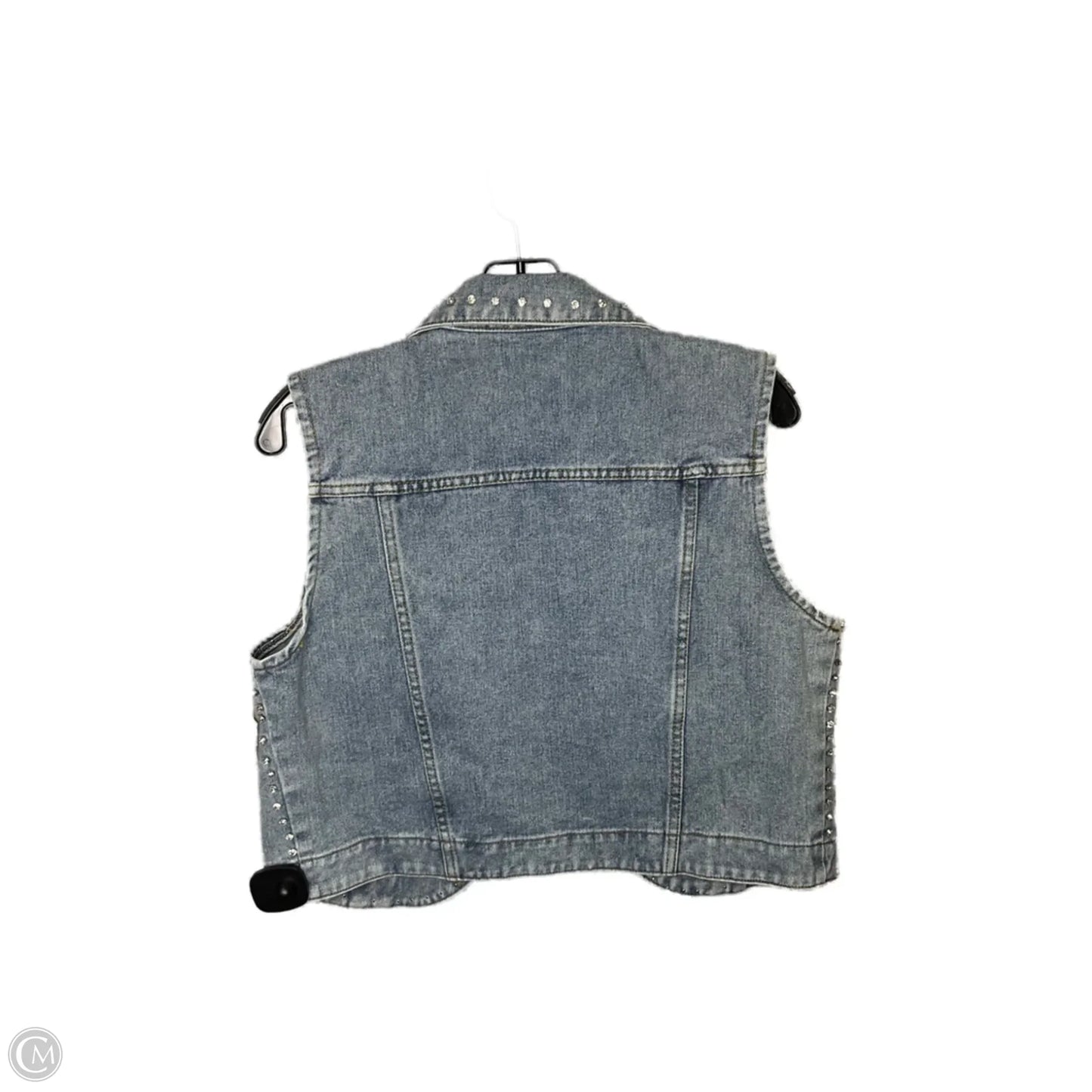 Vest Other By Clothes Mentor In Blue Denim, Size: M