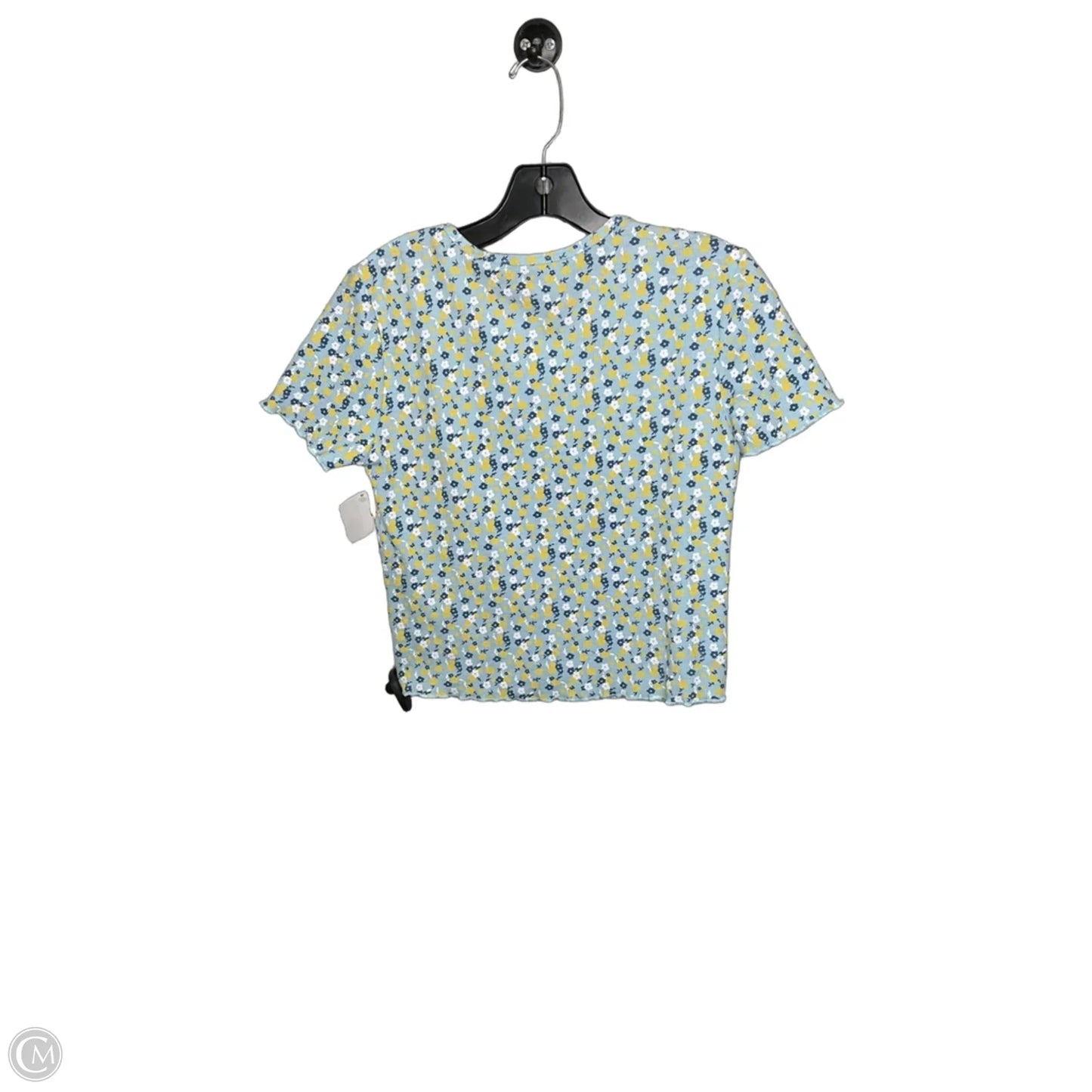 Top Short Sleeve By Clothes Mentor In Floral Print, Size: M