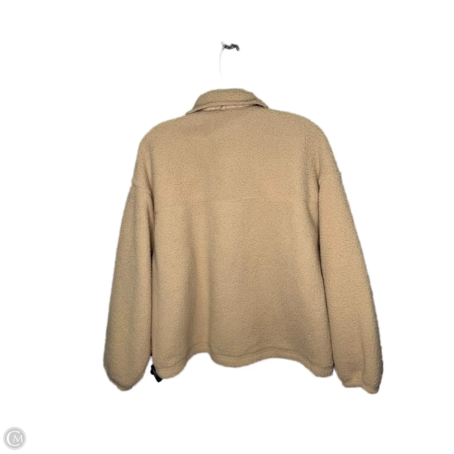 Athletic Jacket By Nike In Brown, Size: L