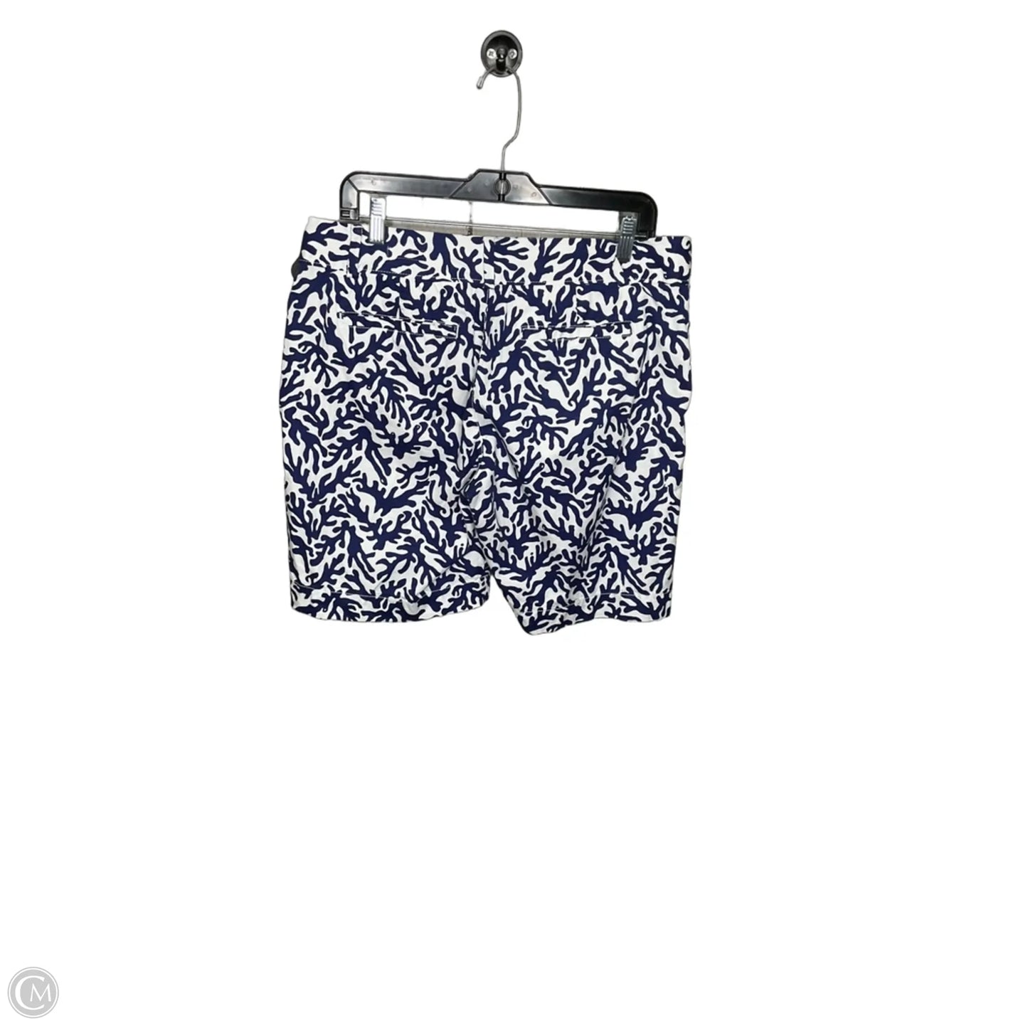 Shorts Designer By Lilly Pulitzer In Blue & White, Size: 10