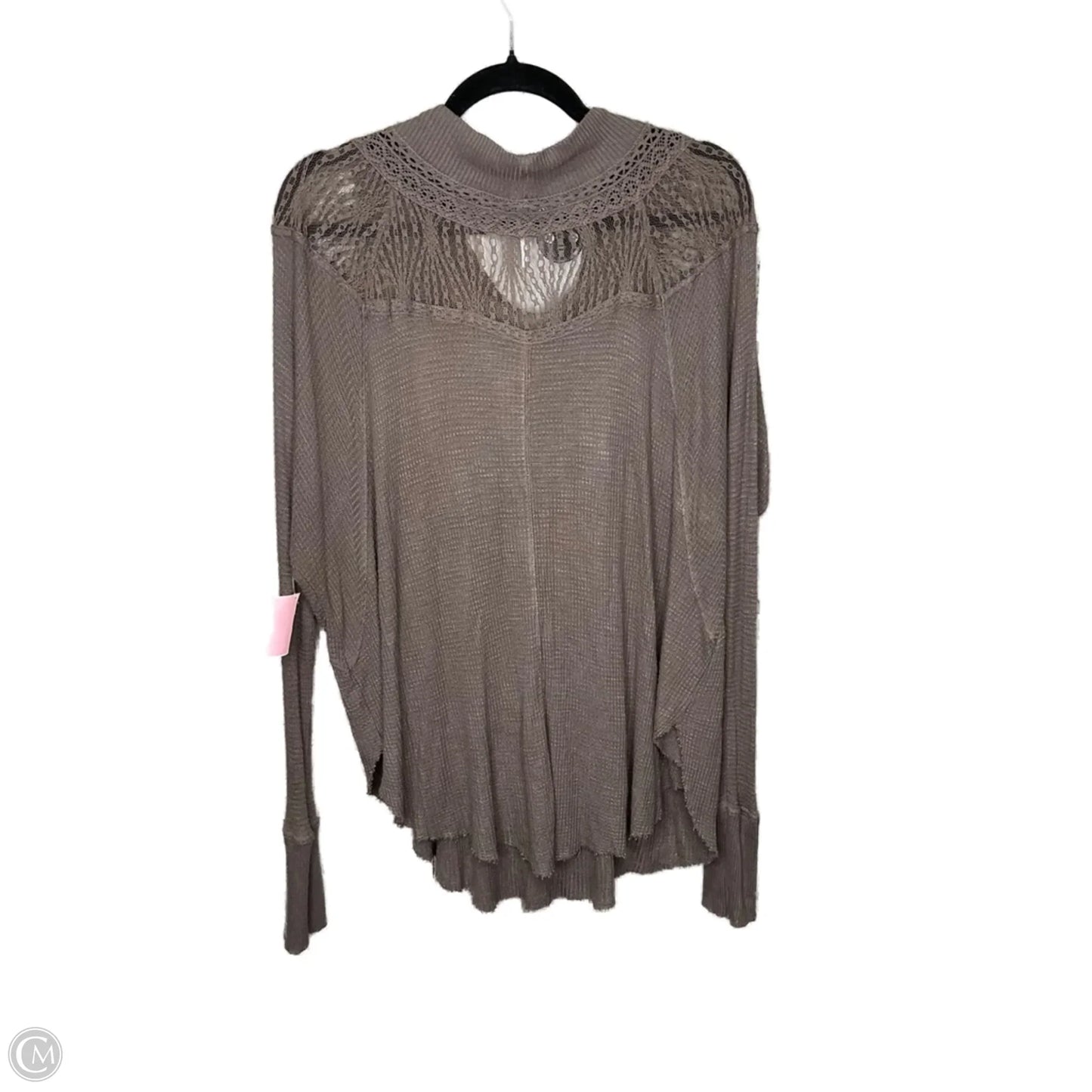 Top Long Sleeve By Free People In Brown, Size: M