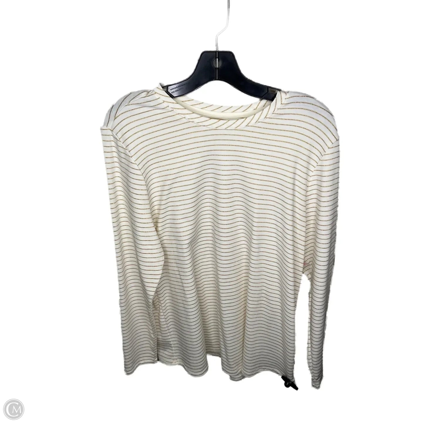 Top Long Sleeve By Lane Bryant In Striped Pattern, Size: 1x