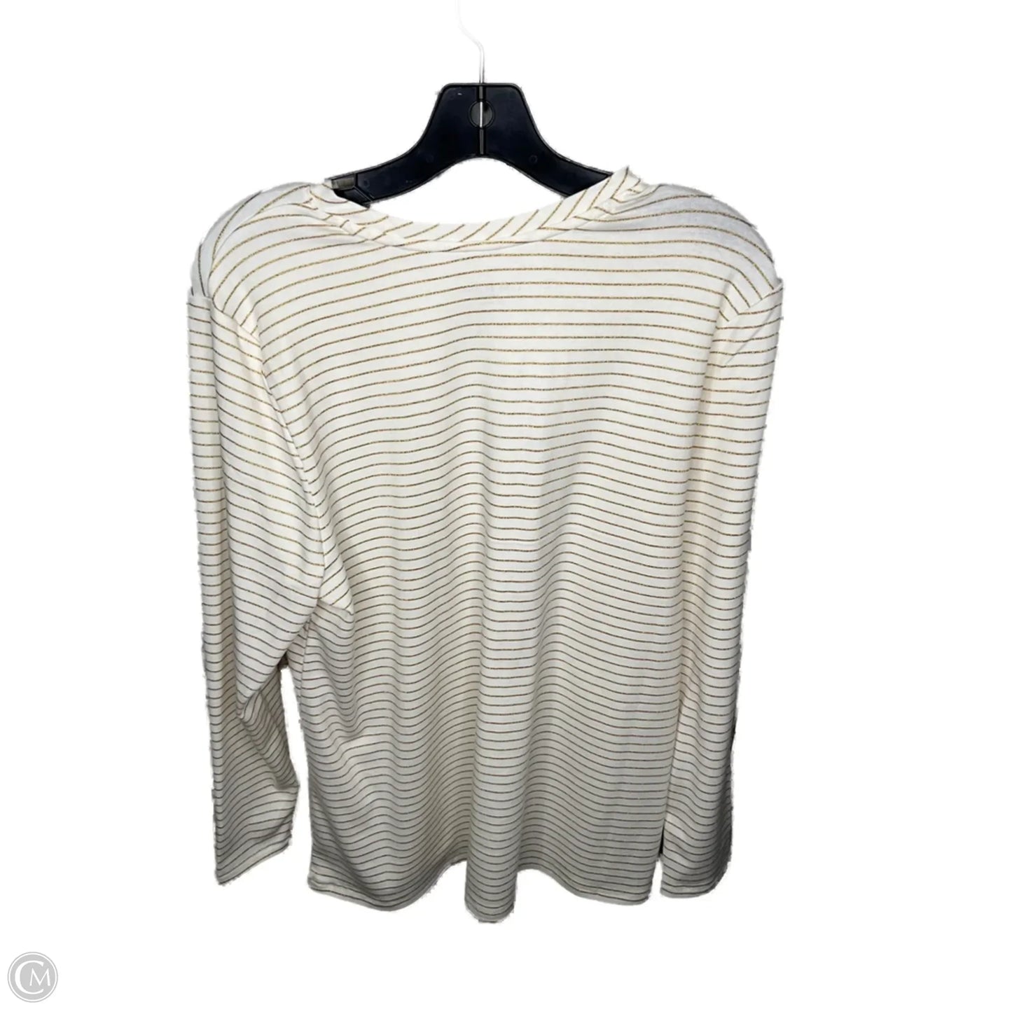 Top Long Sleeve By Lane Bryant In Striped Pattern, Size: 1x