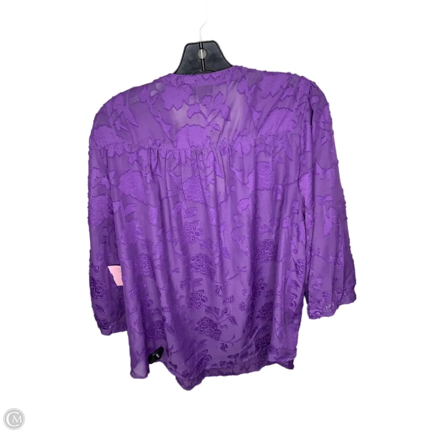 Top Long Sleeve By Torrid In Purple, Size: 2x
