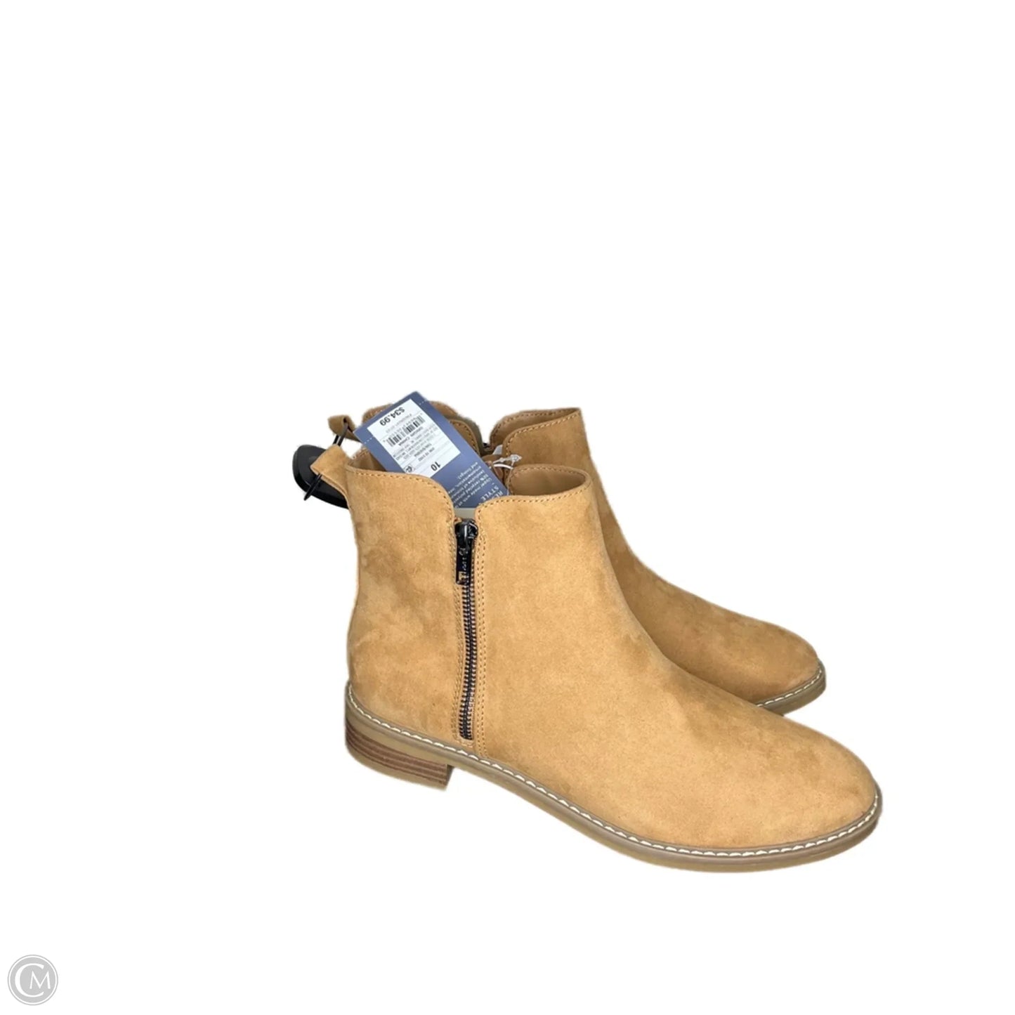 Boots Ankle Heels By Universal Thread In Brown, Size: 10