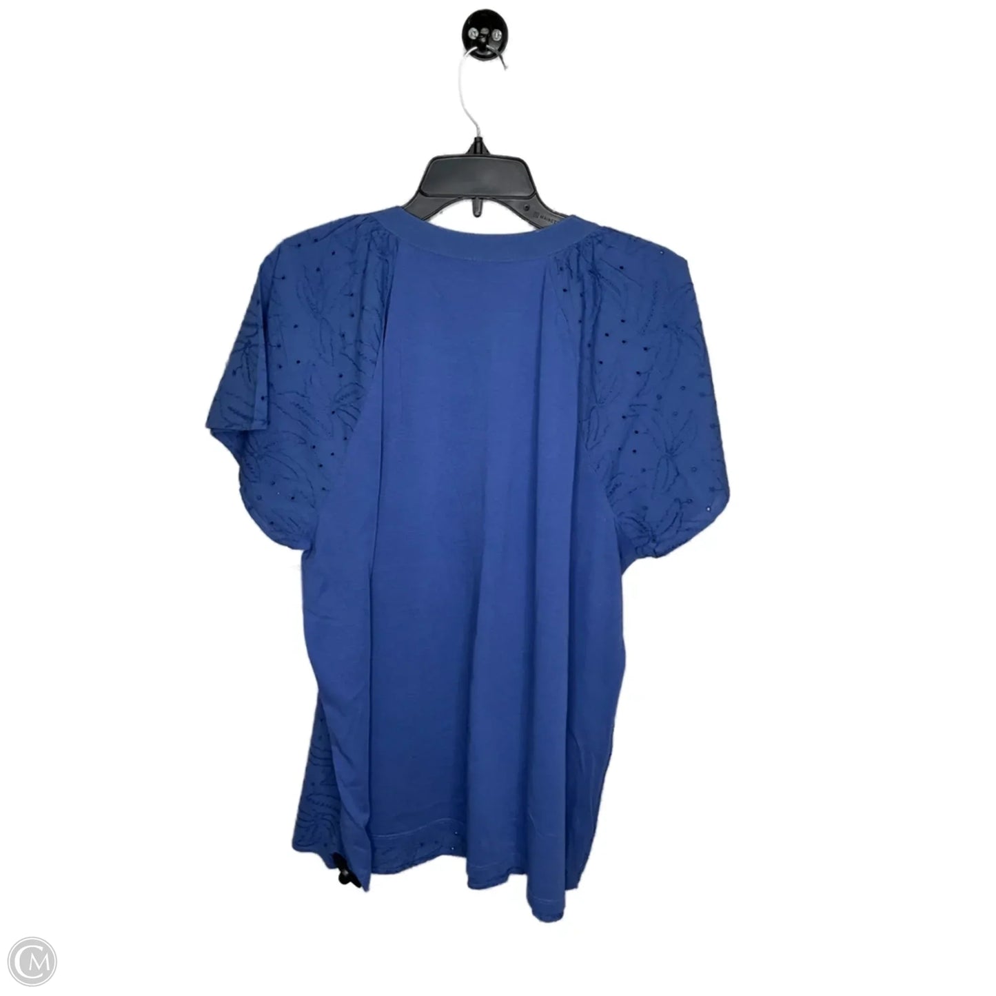 Top Short Sleeve Basic By Lane Bryant In Blue, Size: 2x