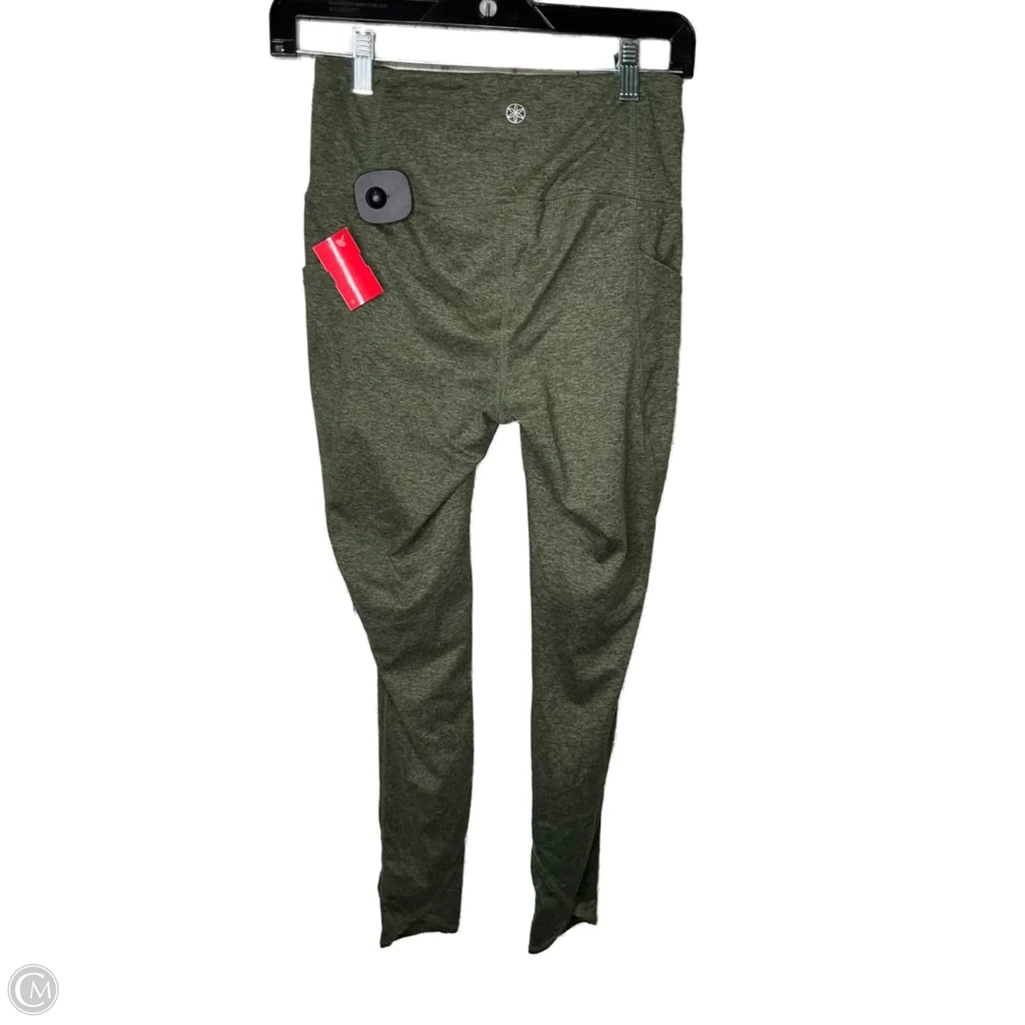 Athletic Leggings By Gaiam In Green, Size: S