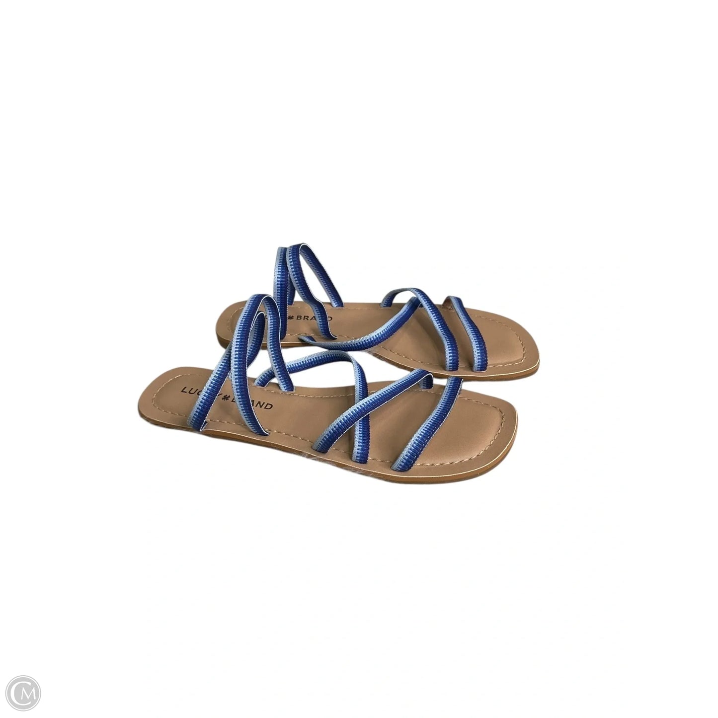 Sandals Flats By Lucky Brand In Blue, Size: 7