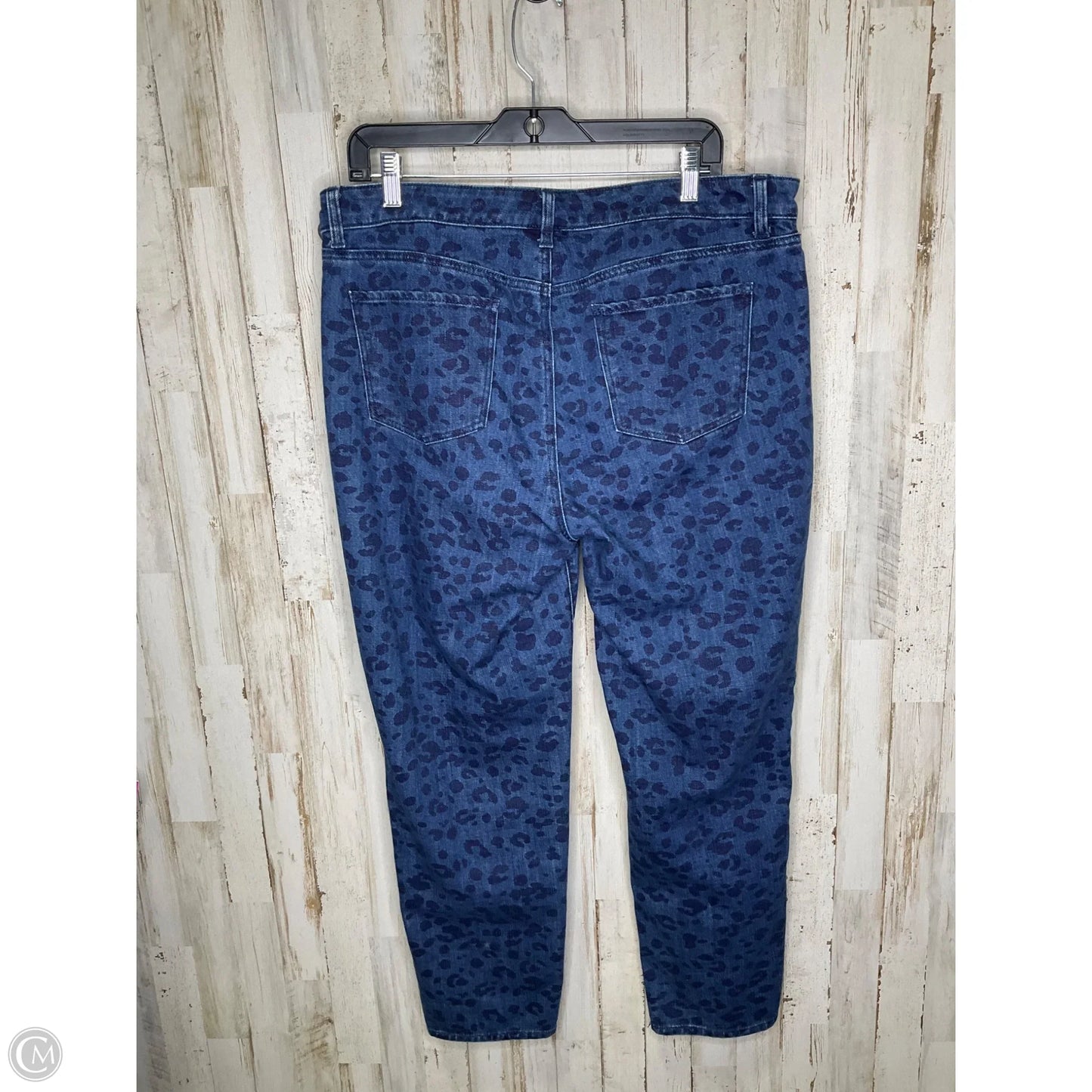 Jeans Straight By Talbots In Blue Denim, Size: 14