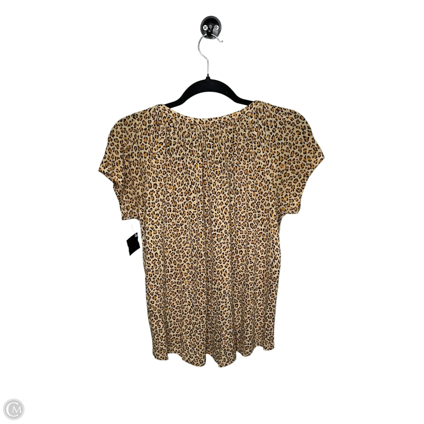 Top Short Sleeve By Chaps In Animal Print, Size: S