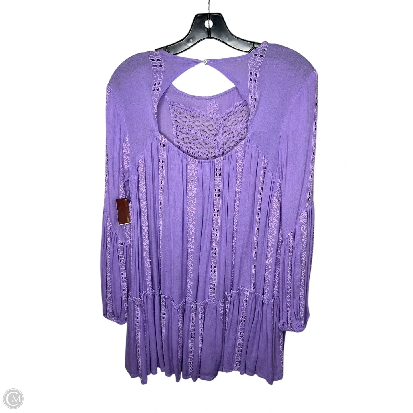 Dress Casual Midi By Free People In Purple, Size: Xs