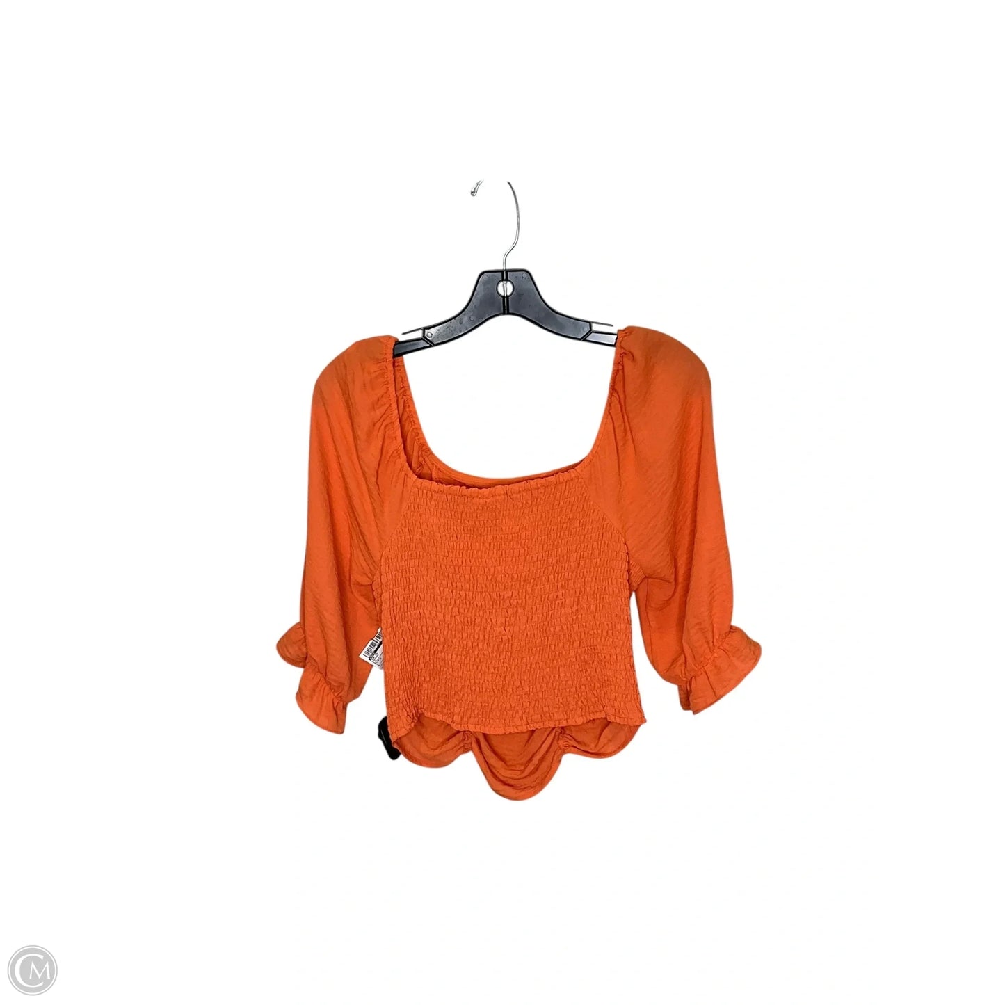Top Short Sleeve By Cato In Orange, Size: M