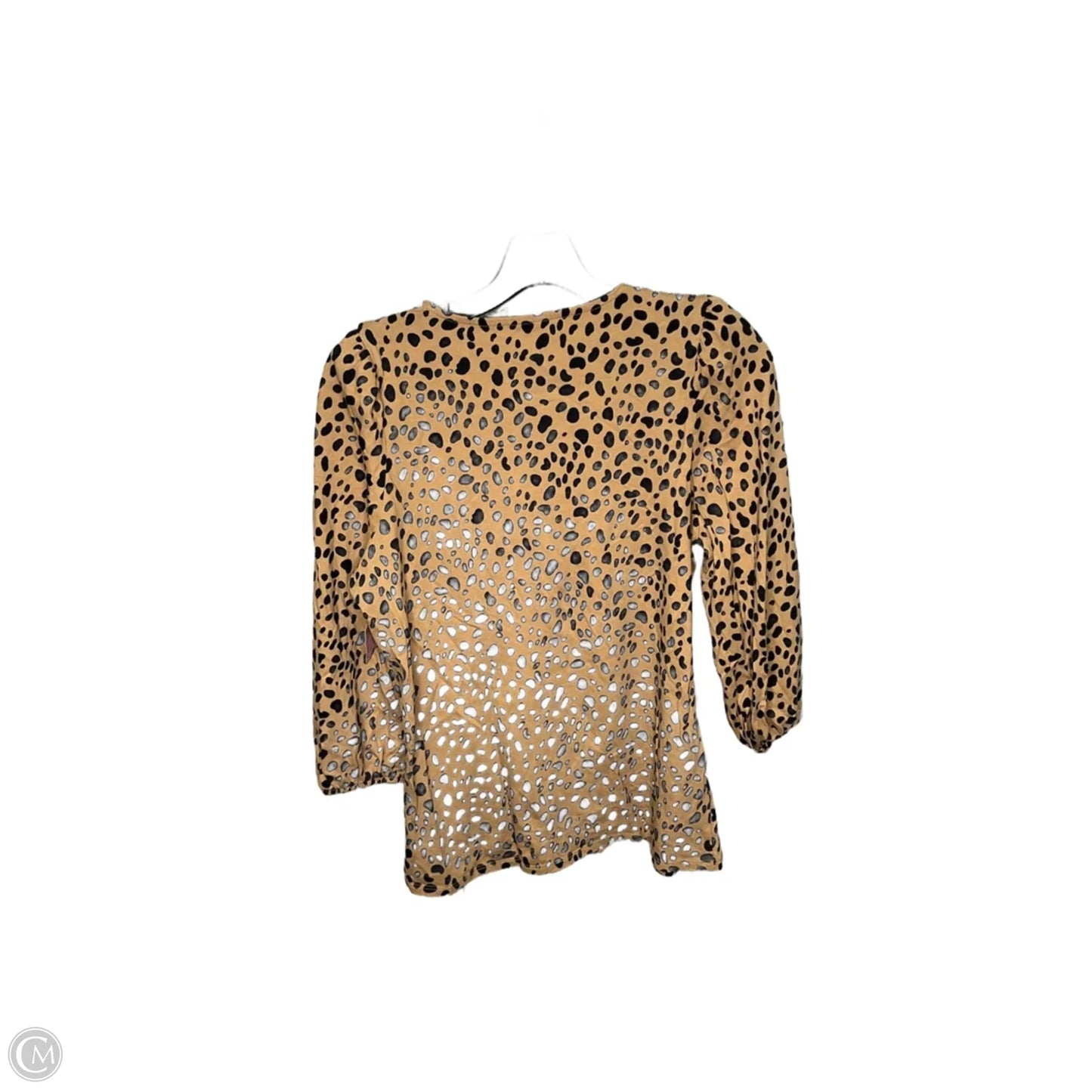 Top 3/4 Sleeve By Crown And Ivy In Animal Print, Size: L
