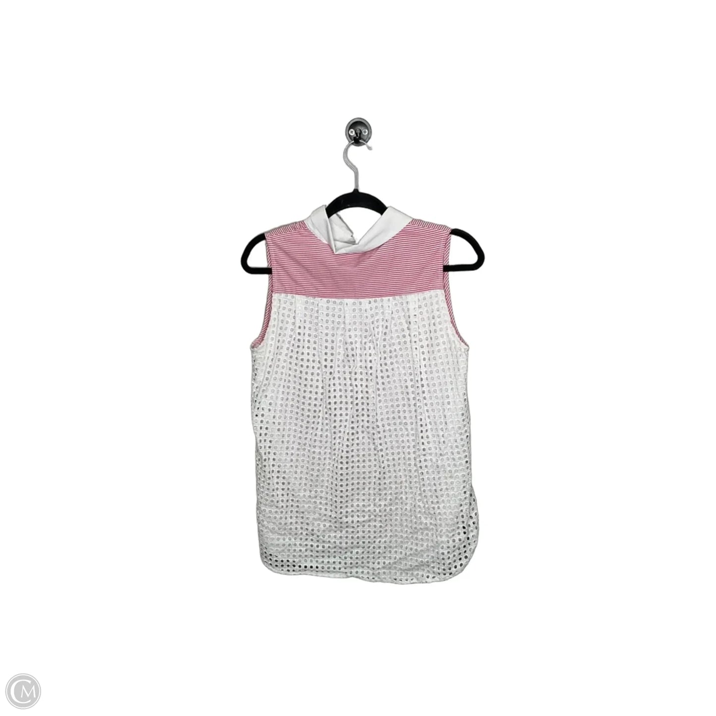 Top Sleeveless By Clothes Mentor In Red & White, Size: M