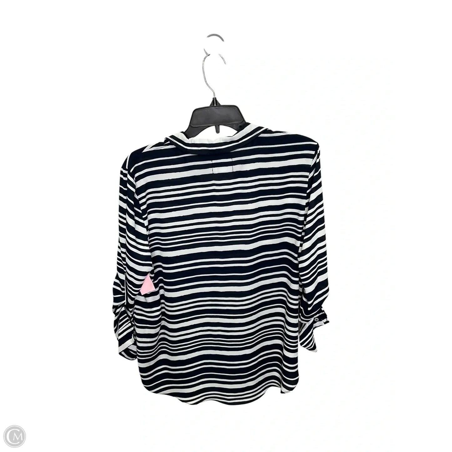 Top Long Sleeve By Simply Styled In Navy, Size: L