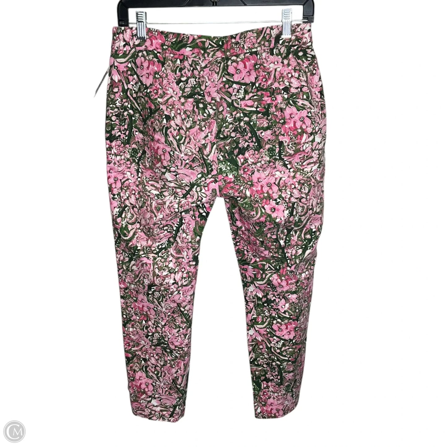 Pants Linen By H&m In Floral Print, Size: 6